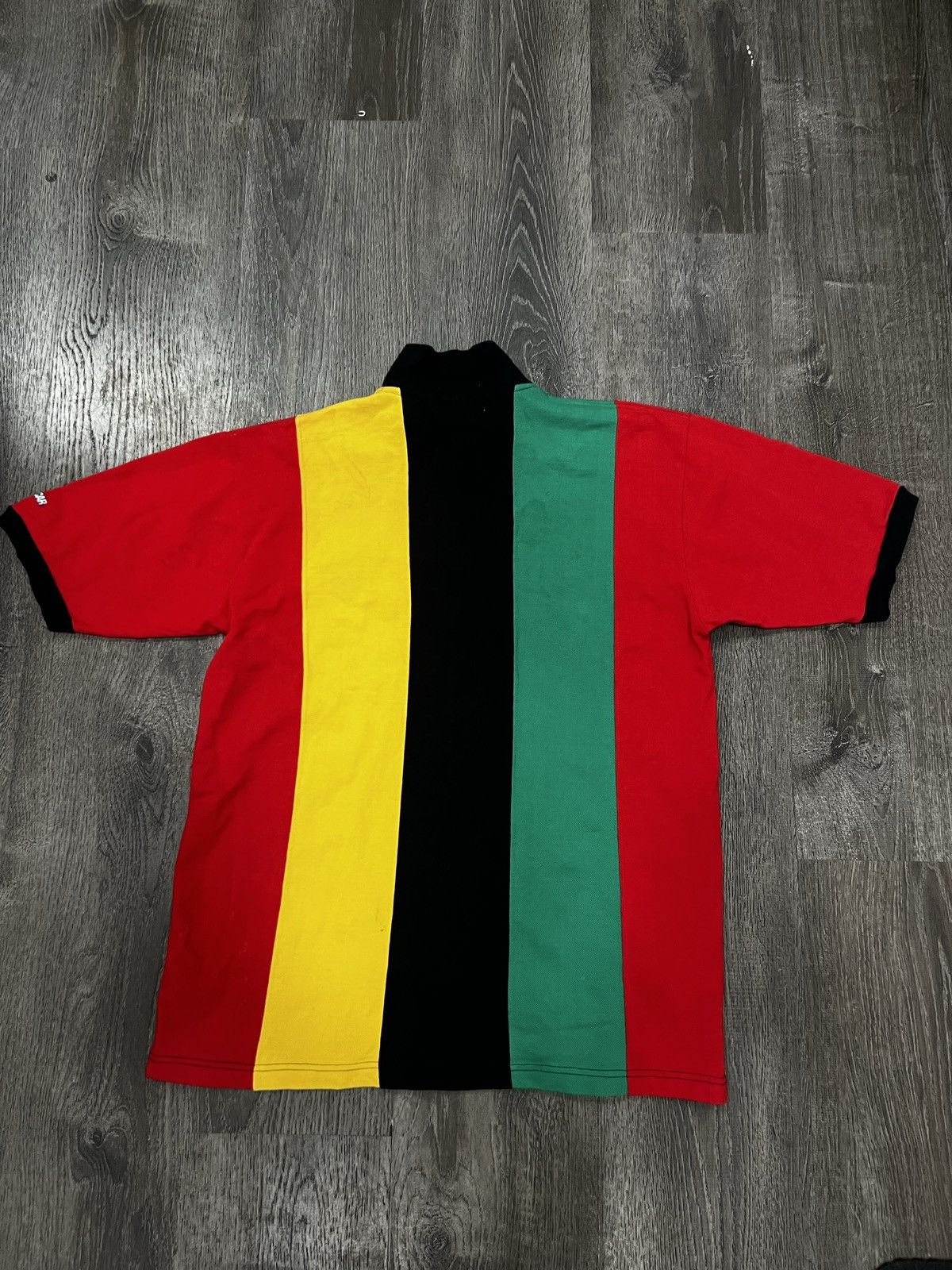 NASCAR Vntg Nascar Terry Labonte Kelloggs Corn Flakes Striped Polo Size US XL / EU 56 / 4 - 8 Thumbnail