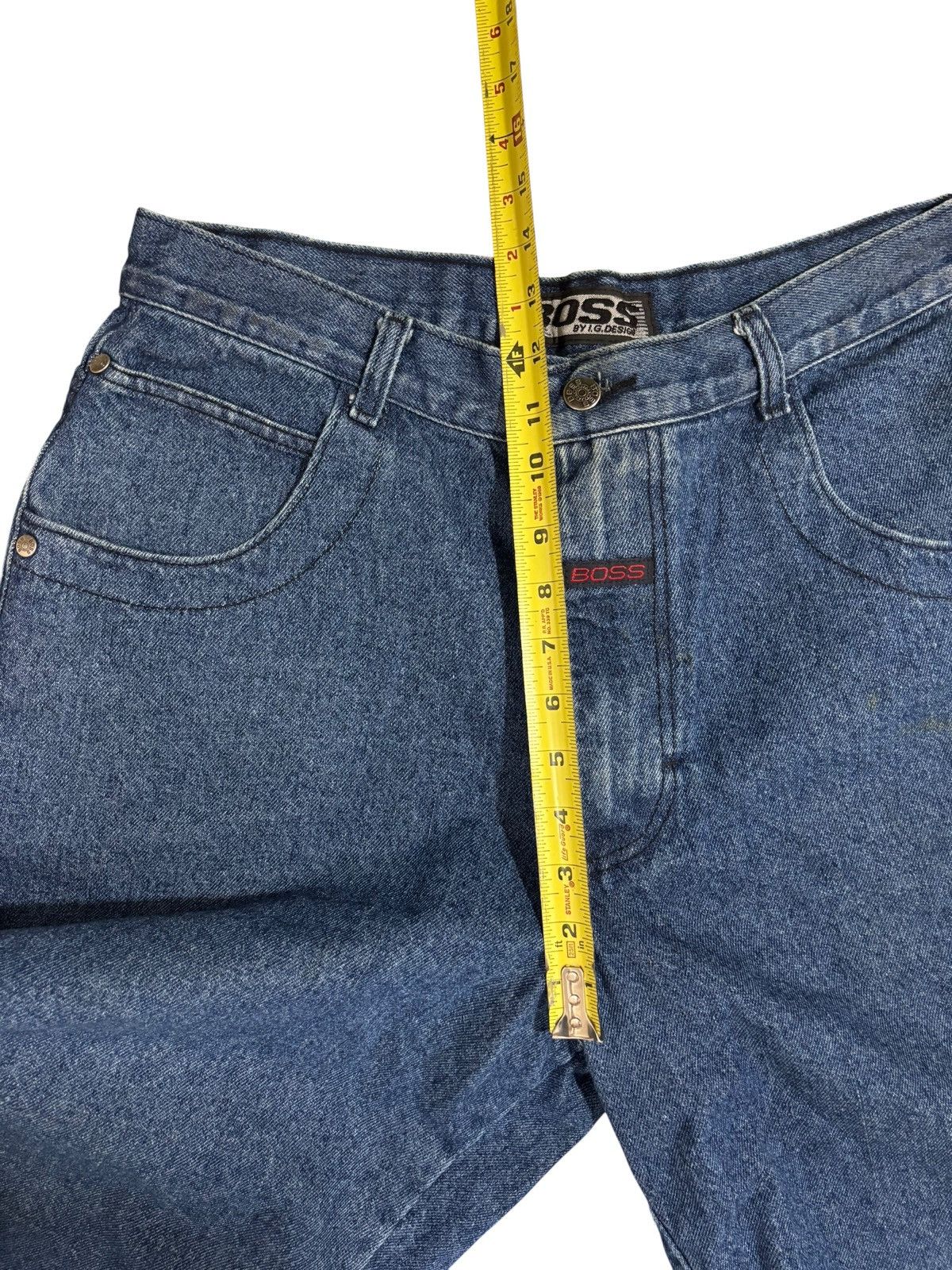JNCO Vintage Baggy Shorts Men 36 Blue Boss Denim Jorts Wide Leg Size US 36 / EU 52 - 12 Thumbnail