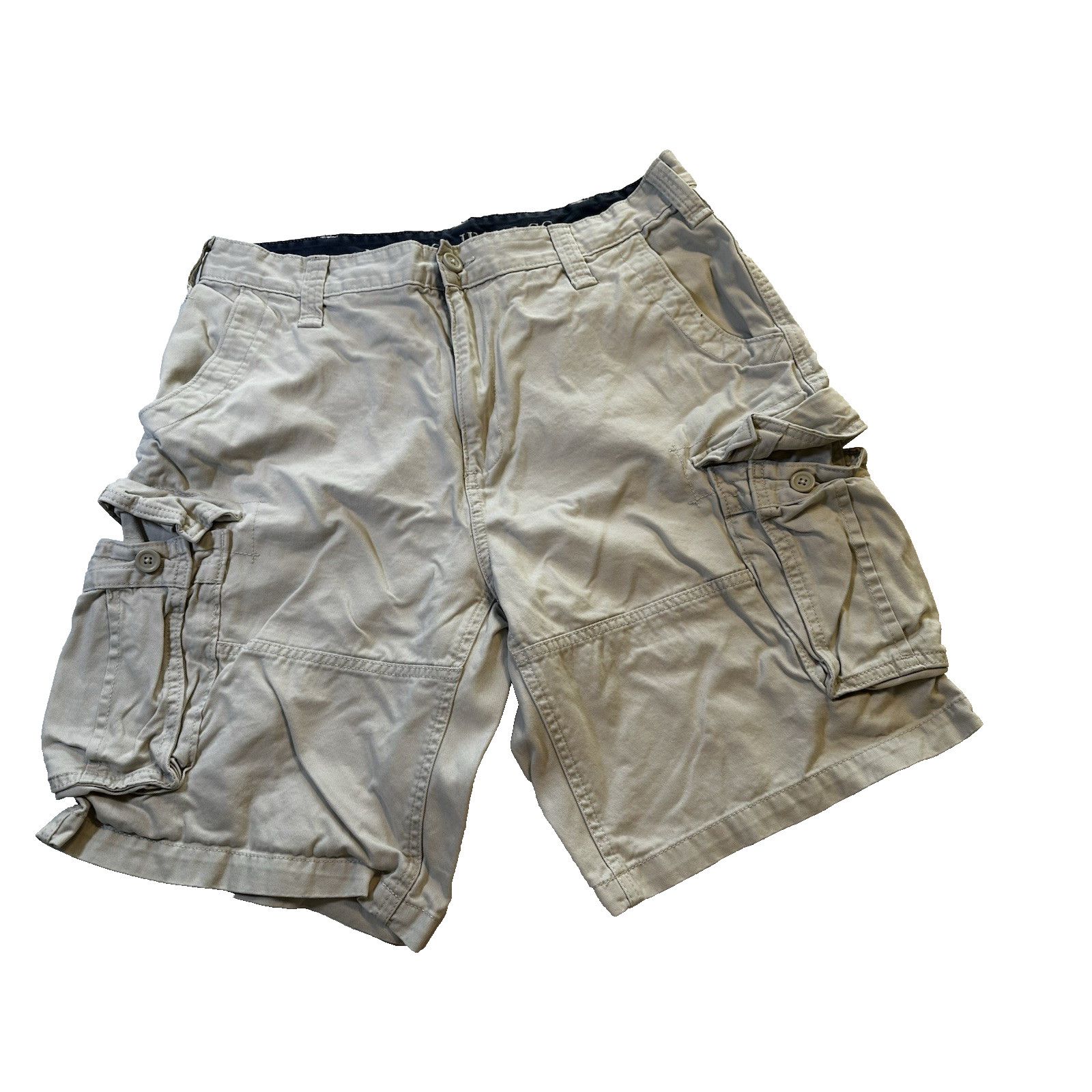 Nautica Nautica Cargo Chino Shorts Cream 36W Pocket Utility Gorpcore Size US 36 / EU 52 - 1 Thumbnail