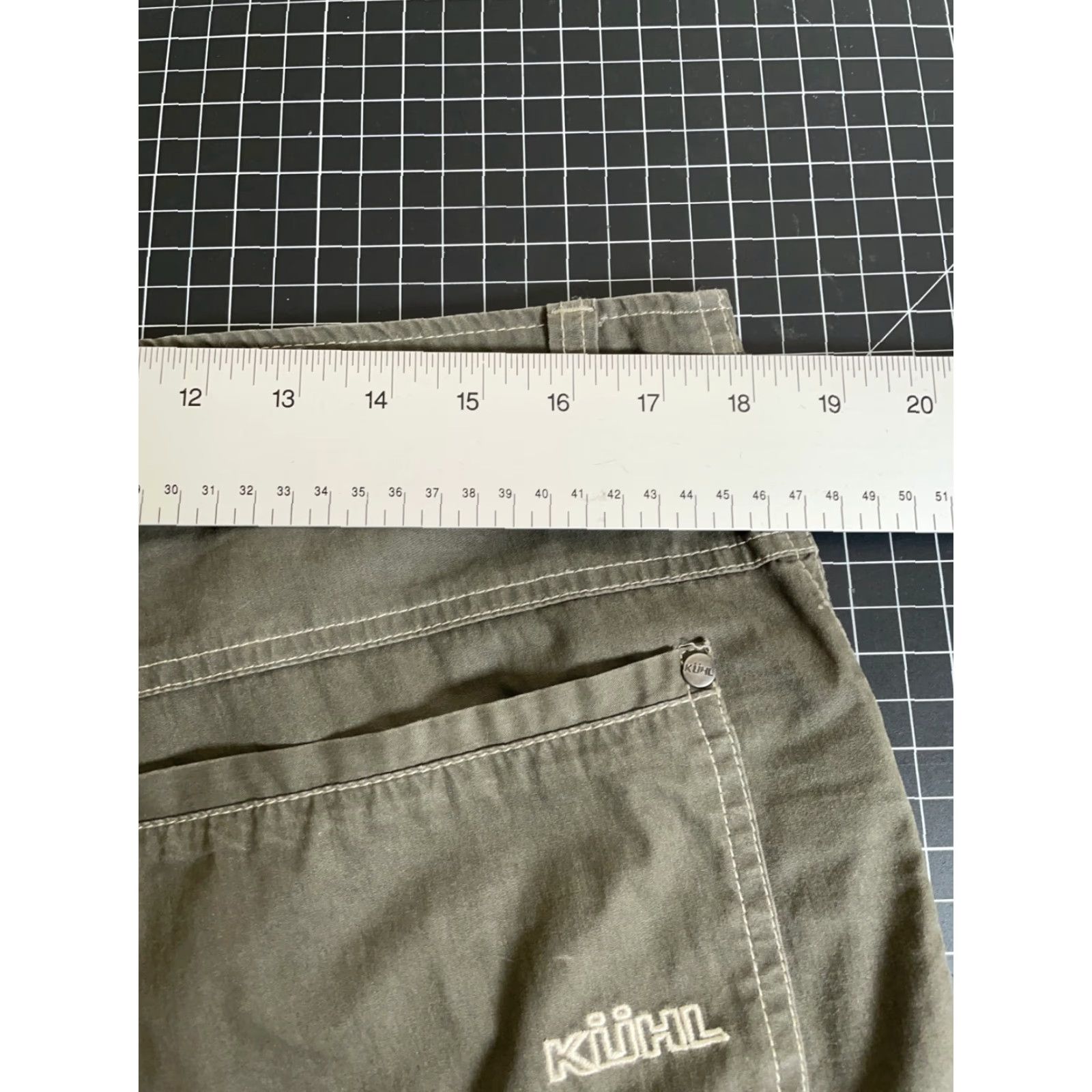 Vintage VINTAGE Kuhl Revolvr Pants Men 34 x 34 Green Chino Casual Outdoor Lightweight Size US 36 / EU 52 - 6 Thumbnail
