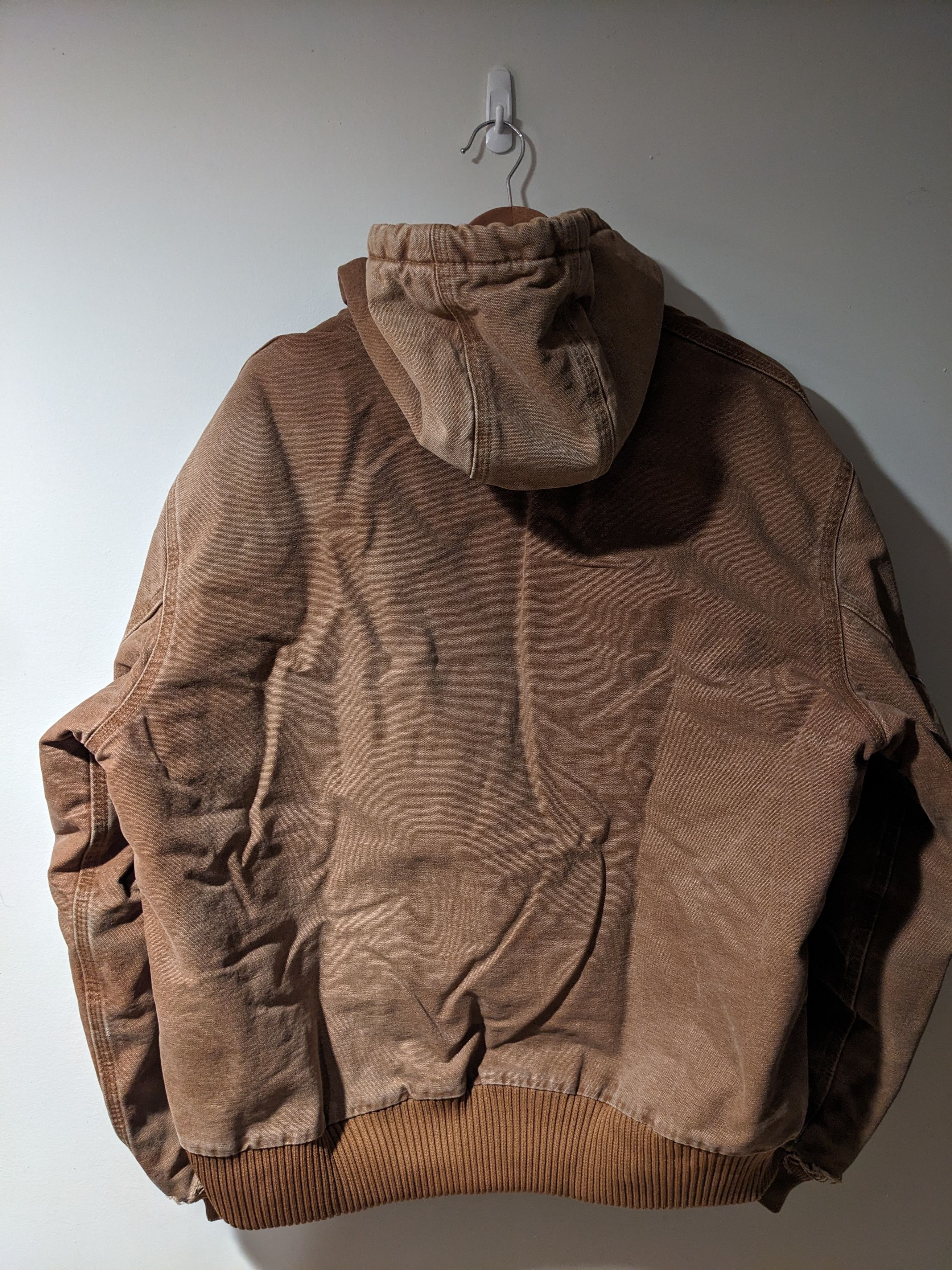 Carhartt × Vintage Vintage Carhartt J180 BRN Brown Large Full Zip Hooded Jacket Size US L / EU 52-54 / 3 - 8 Thumbnail