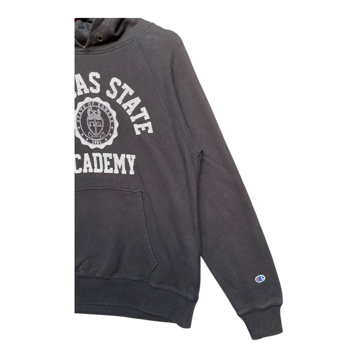 Champion Vintage Champion Kansas State Academy Hoodie Jumper Size M Size US M / EU 48-50 / 2 - 4 Thumbnail
