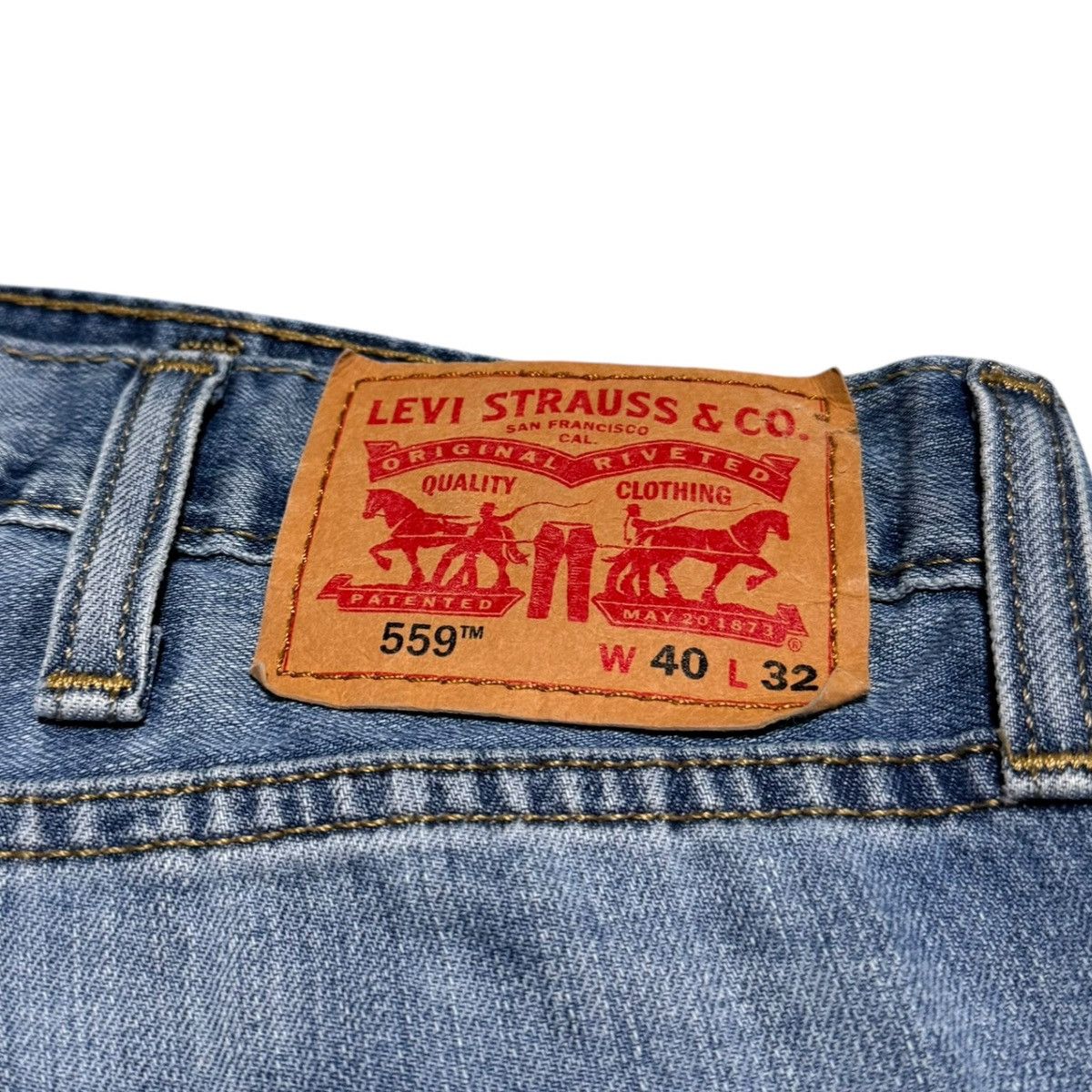 Levi's Levi’s 559 Bangladesh 100% Cotton Jean Pants Men’s 40x32 Size US 40 / EU 56 - 3 Thumbnail