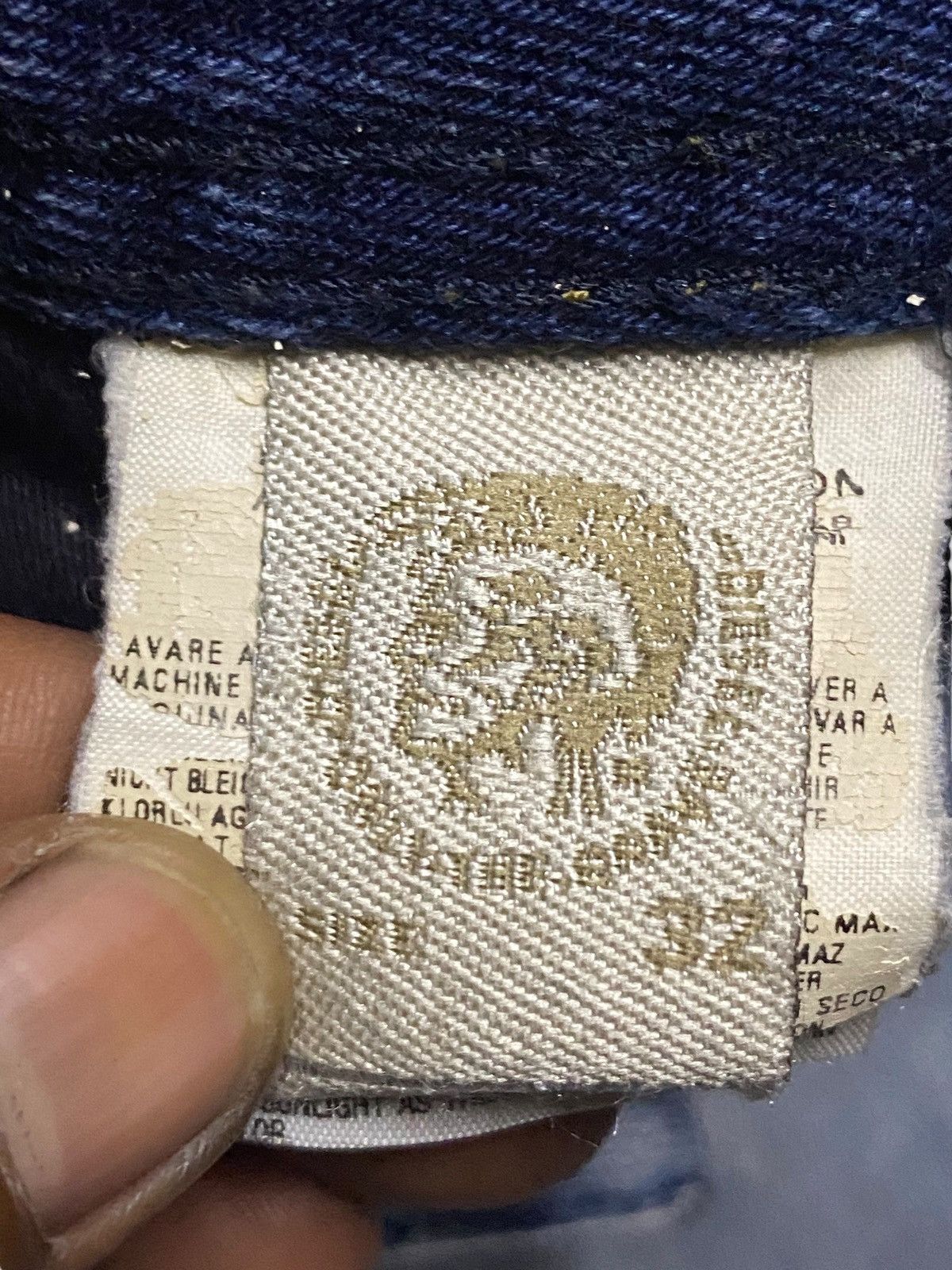 Diesel Black Gold Vintage Diesel Blue Wash Distressed Bootcut Jeans Alter Size US 30 / EU 46 - 17 Thumbnail