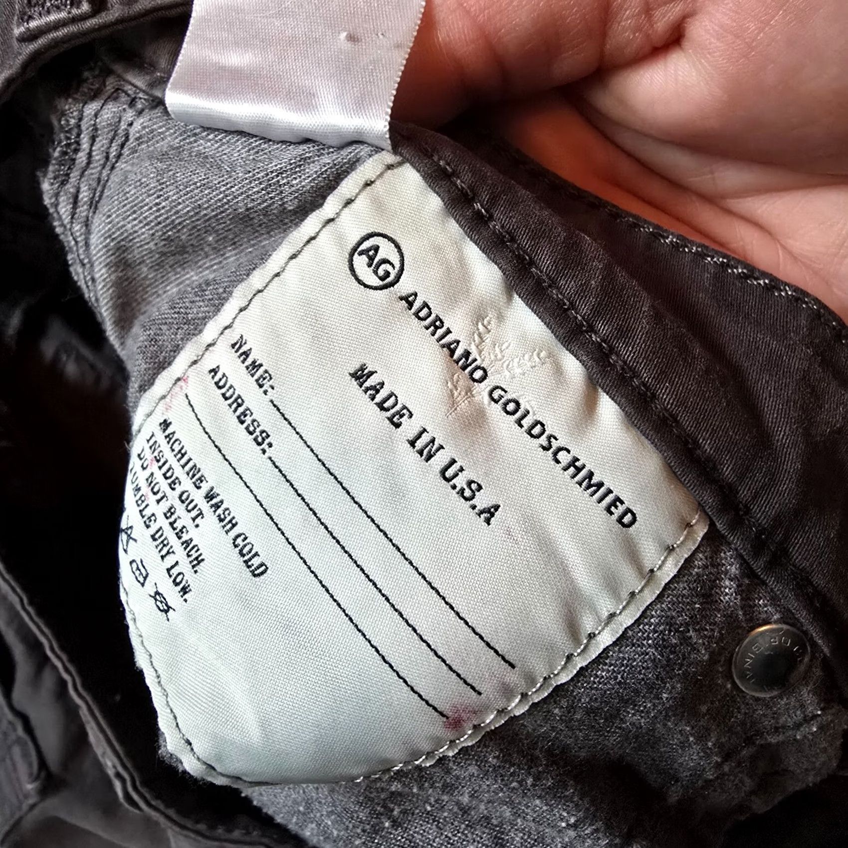 Vintage AG Adriano Goldschmied Pants Women Size 29 Gray Bootcut Stretch Casual Basic Size 29" - 6 Thumbnail