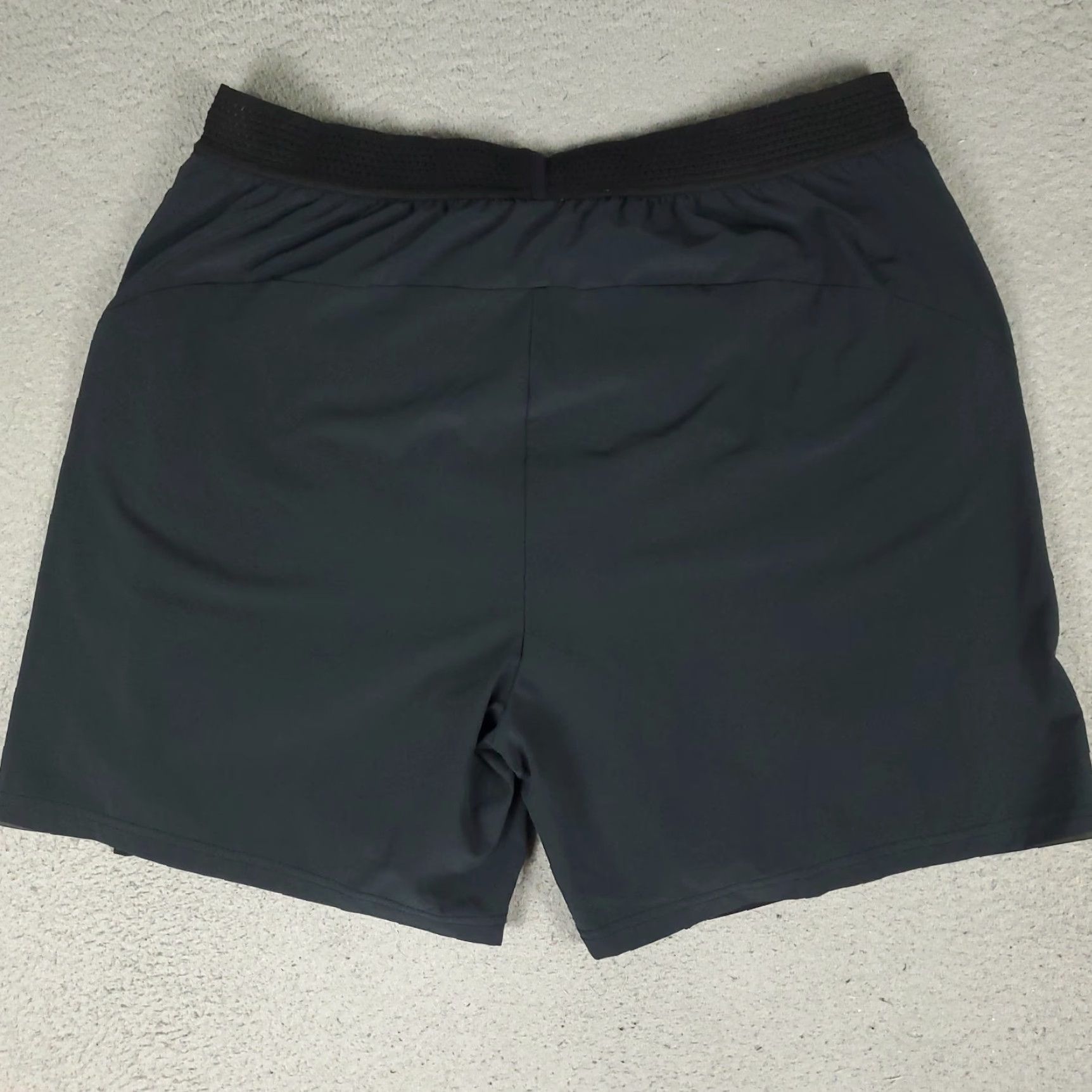 Rhone Rhone Mens Large Black Linerless Active Training Shorts Lace Tie Stretch Size US 33 - 7 Thumbnail