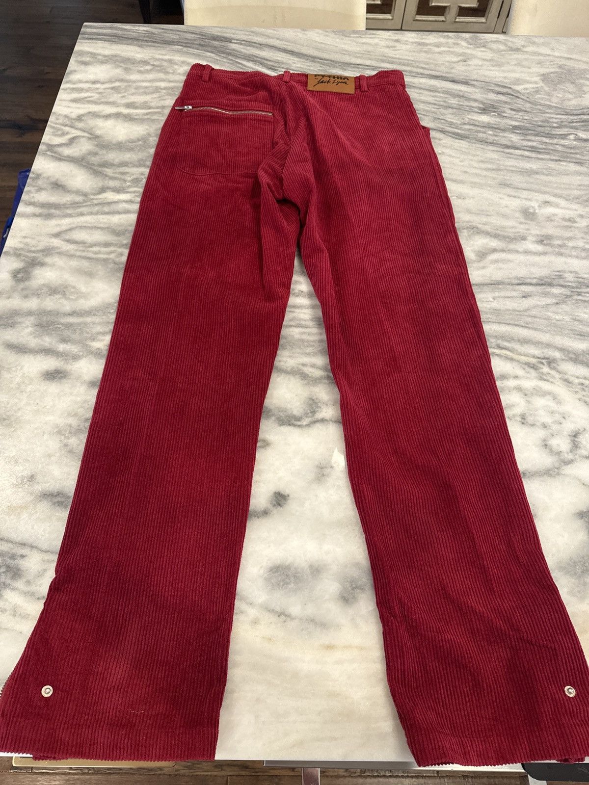 Pythia Pythia Red Corduroy Pants Size US 32 / EU 48 - 2 Thumbnail