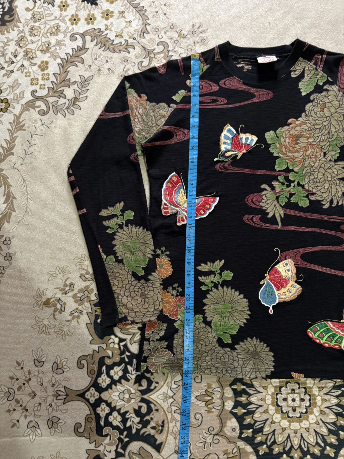 Designer × Vintage Vintage Sukajan Japanese Clasic Scrip Long Sleeve Tee Size US M / EU 48-50 / 2 - 15 Thumbnail