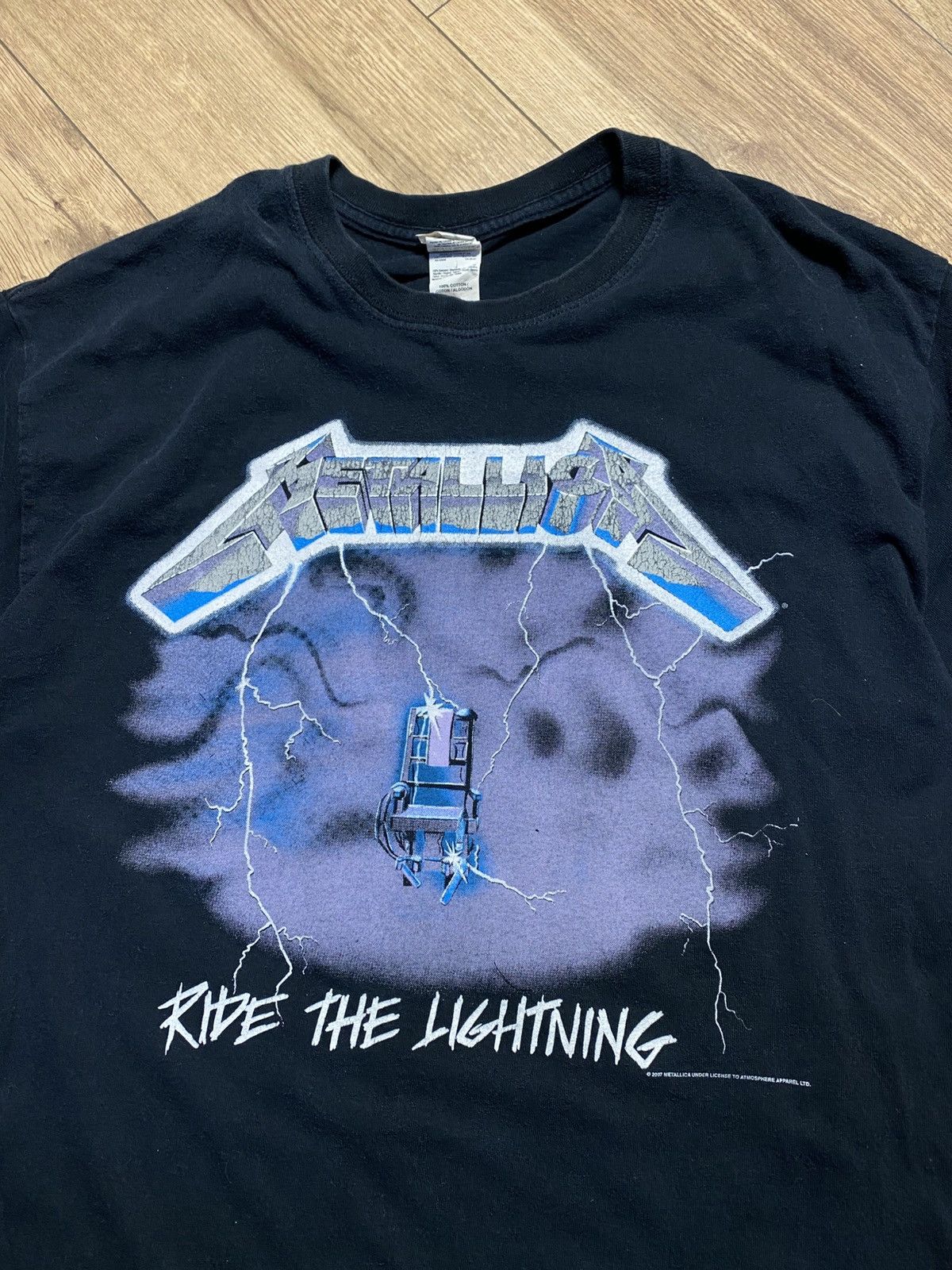 Gildan VINTAGE METALLICA - RIDE THE LIGHTNING 2007 MEN'S T-SHIRT L Size US L / EU 52-54 / 3 - 2 Thumbnail