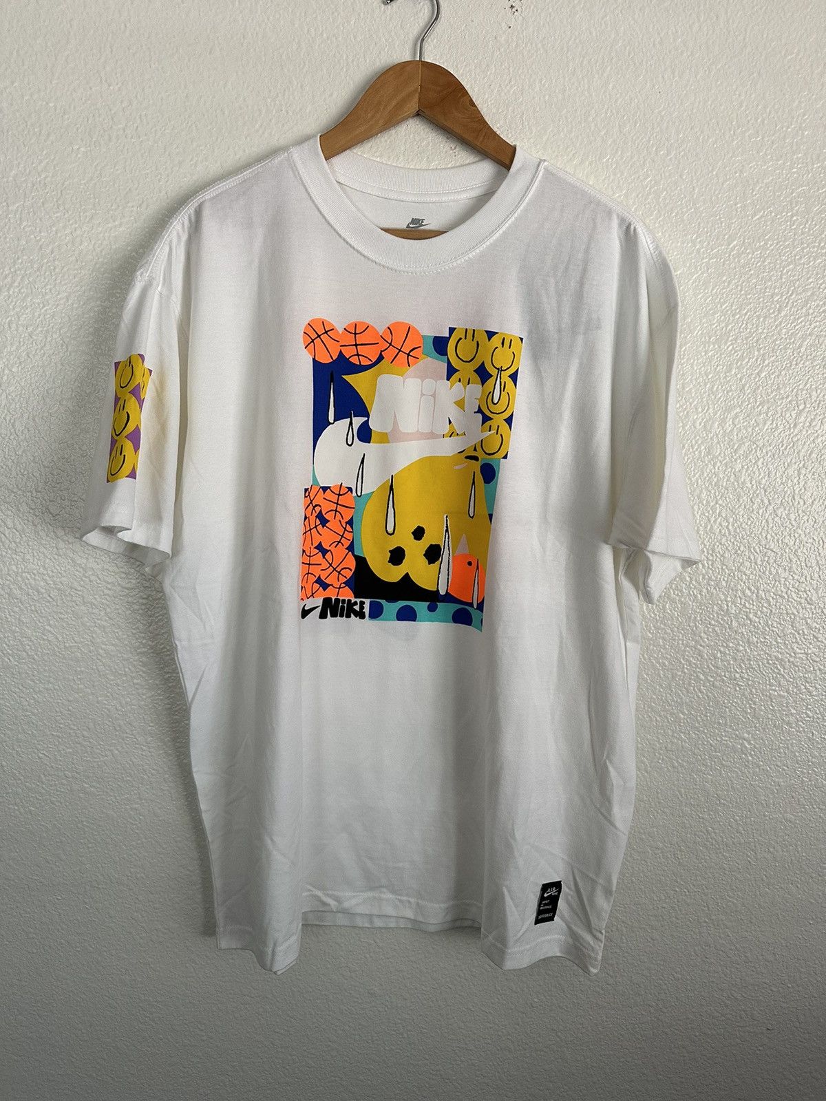 smiley face nike shorts