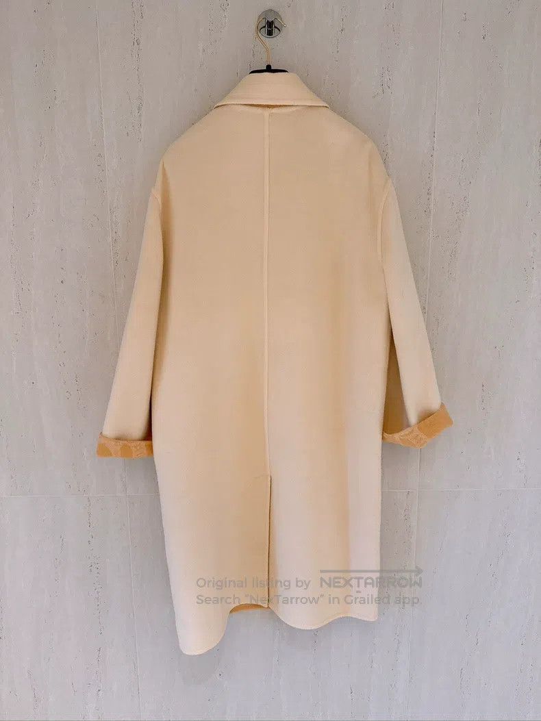 Hermes Hermes Eggshell Double-Sided Cashmere Coat Size XXS / US 00 / IT 34 - 2 Thumbnail