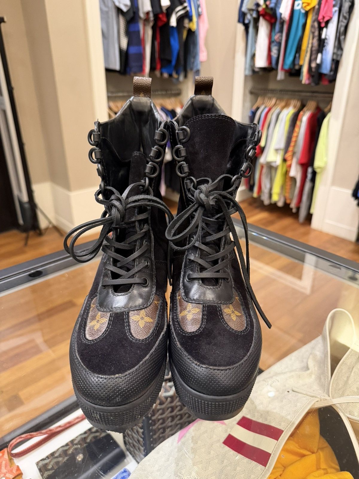 Louis Vuitton Louis Vuitton Laureate Combat Boot - World Tour Collection Size US 8 / IT 38 - 5 Thumbnail