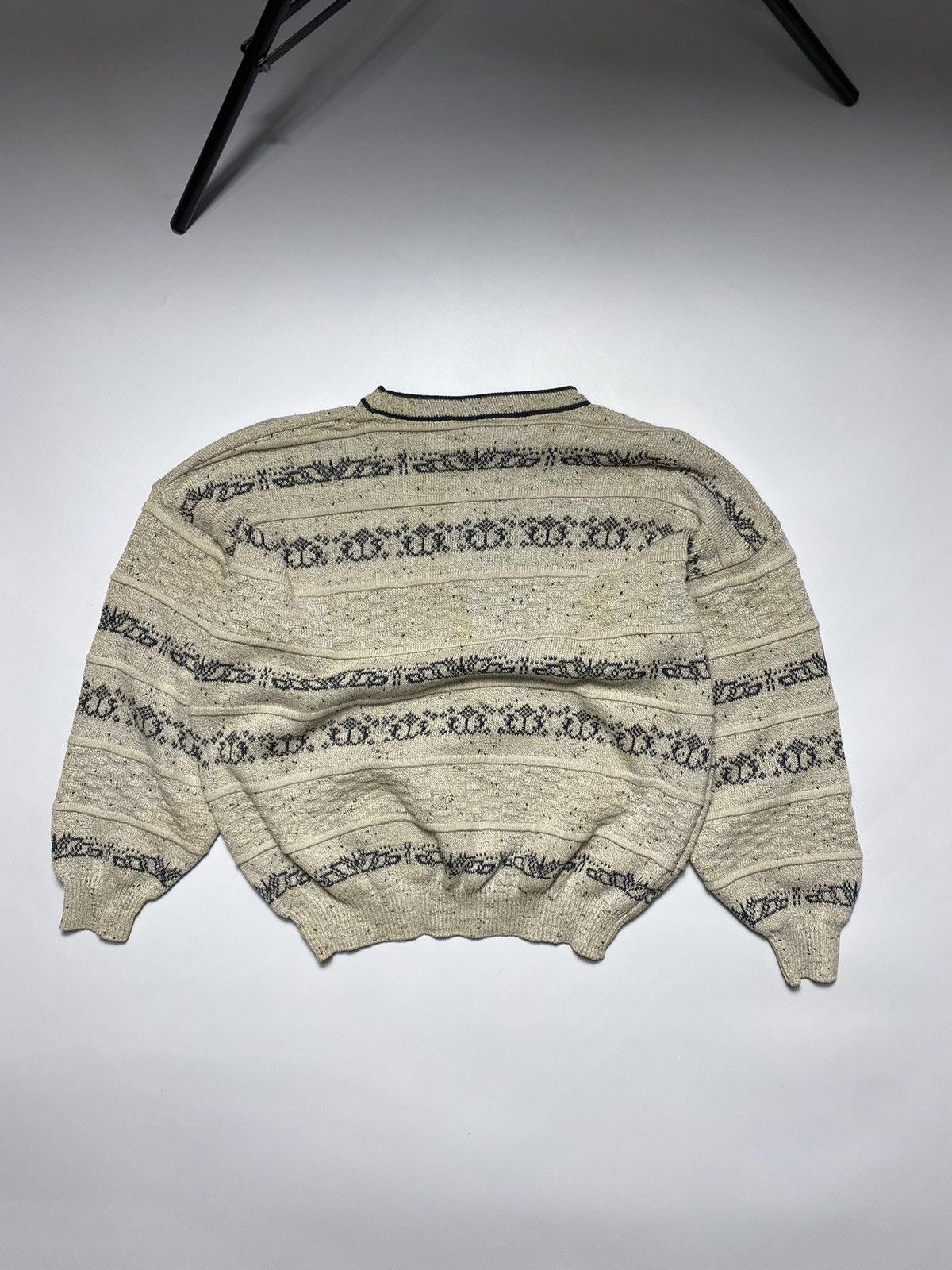 Vintage × Yves Saint Laurent 90s YSL texture Sweater Knitted Size US M / EU 48-50 / 2 - 9 Thumbnail