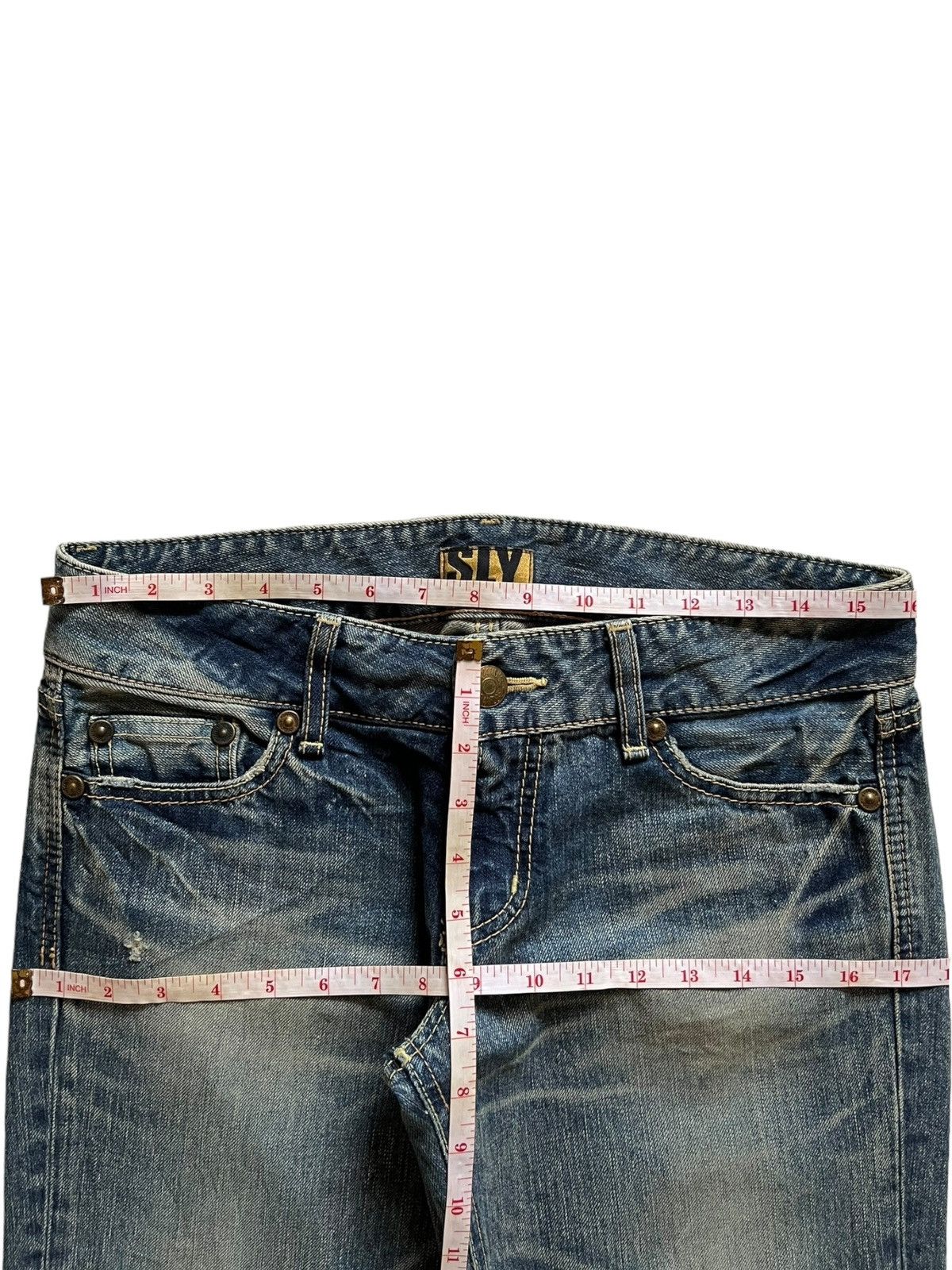 Japanese Brand Vintage Japanese Brand Mud Wash Distressed Flare Jeans Size 32" / US 10 / IT 46 - 14 Thumbnail