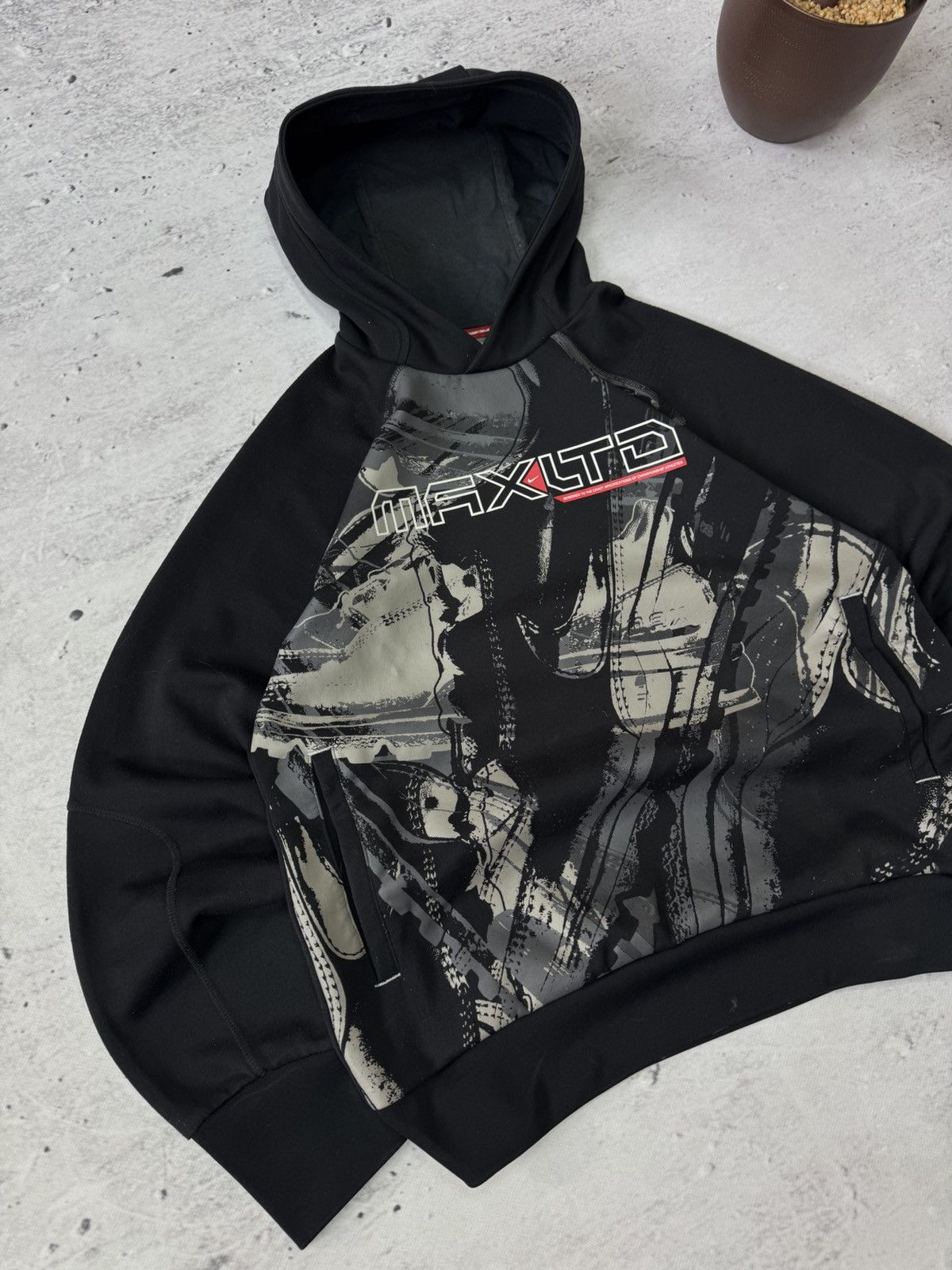 Nike × Vintage NIKE VINTAGE 00s y2k OVERSIZE BAGGY ZIP HOODIE CENTER LOGO Size US M / EU 48-50 / 2 - 2 Thumbnail