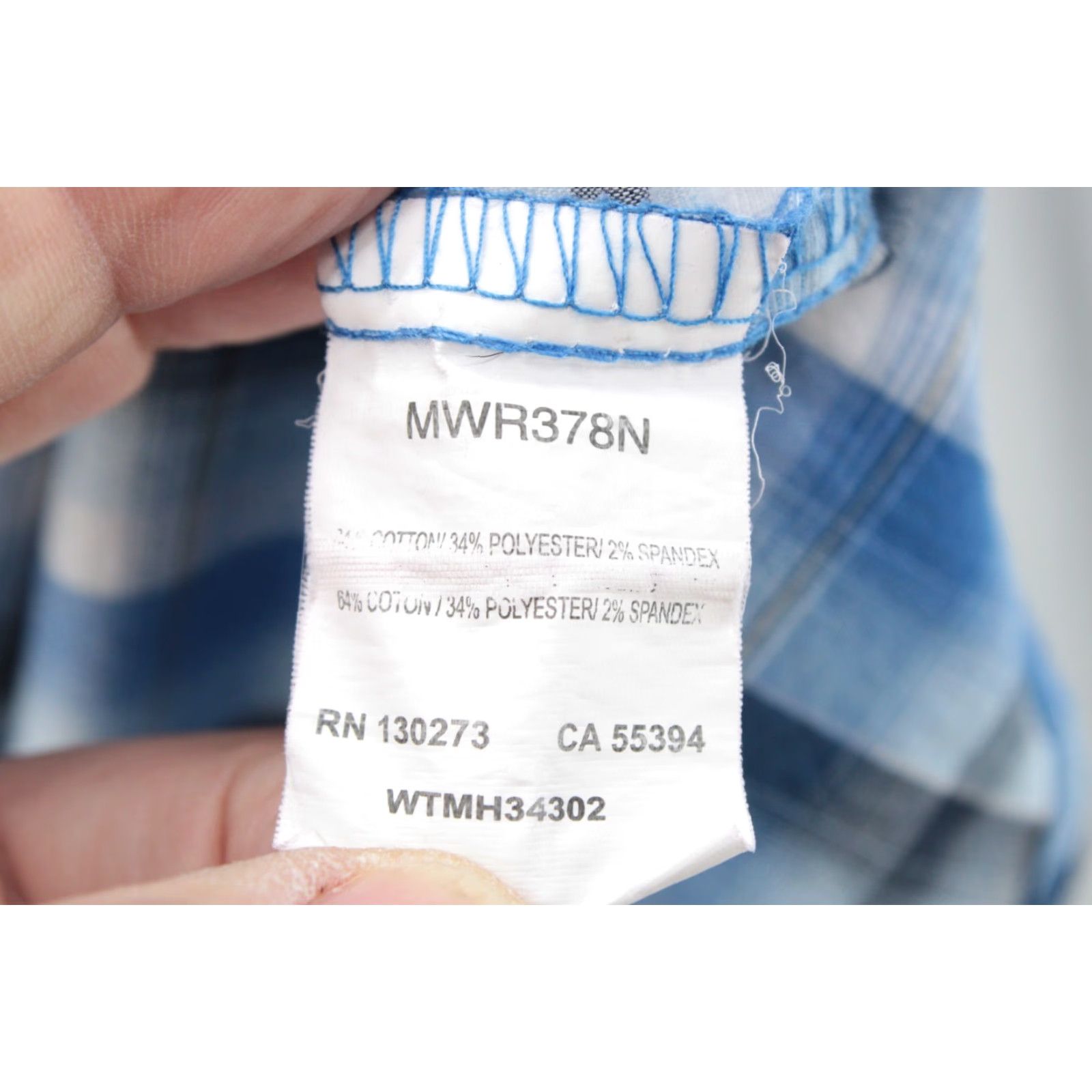 Wrangler VINTAGE Wrangler Shirt Mens 3XL Blue Plaid Pearl Snap Cowboy Western Retro Shirt Size US XXL / EU 58 / 5 - 5 Thumbnail