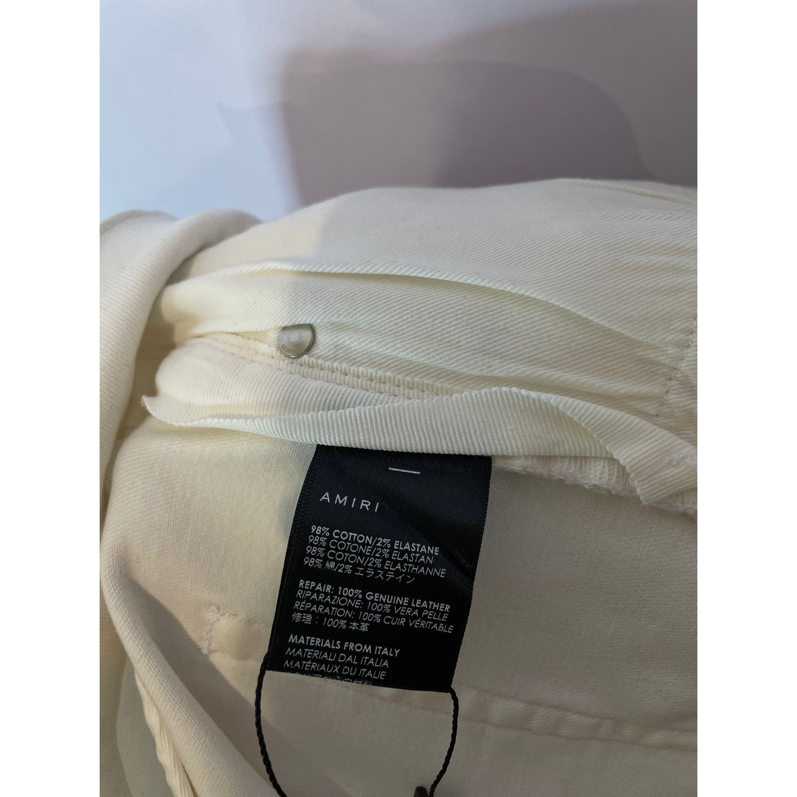 Amiri Amiri MX1 White White Patch Used 33 Size US 33 - 4 Thumbnail