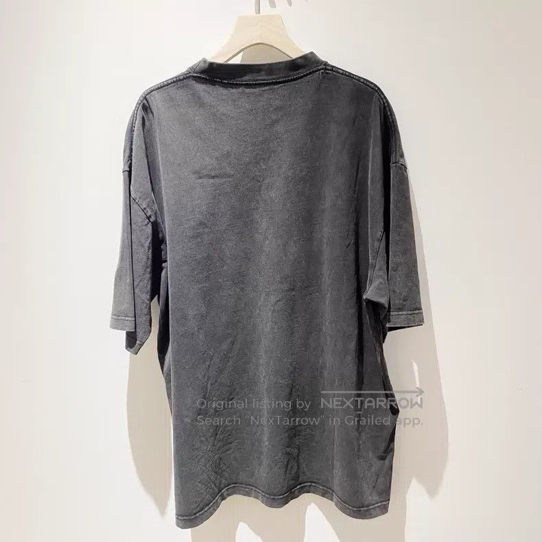 Balenciaga Balenciaga Embroidered Washed Black Distressed Short Sleev Size US M / EU 48-50 / 2 - 3 Thumbnail