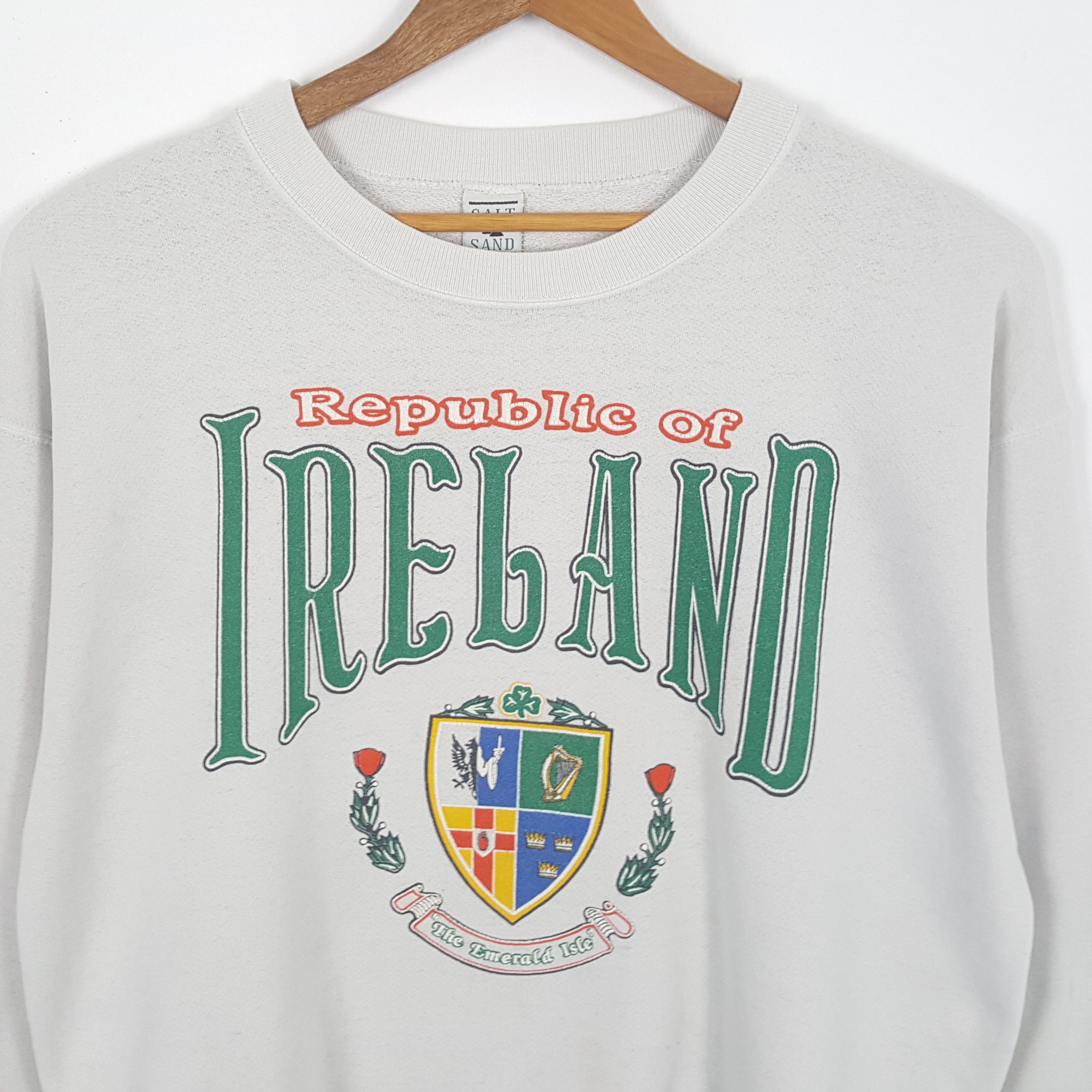 Magee × Vintage Vintage 90's REPUBLIC OF IRELAND Iconic Style Sweatshirts Size US XL / EU 56 / 4 - 2 Thumbnail