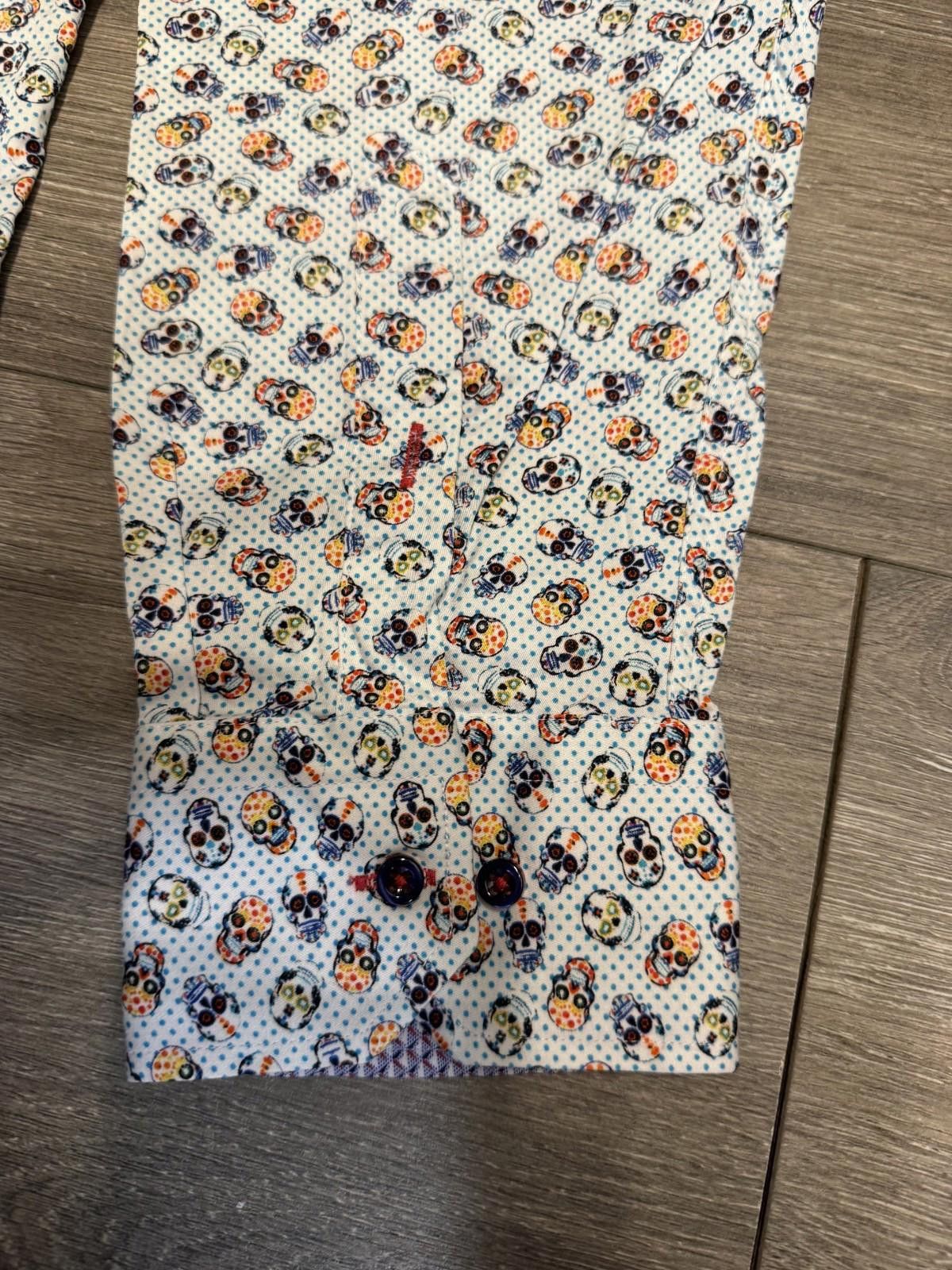 Other 7 Downie St. Skull Print Button-down Shirt Sz 4XL Size US XXL / EU 58 / 5 - 6 Thumbnail