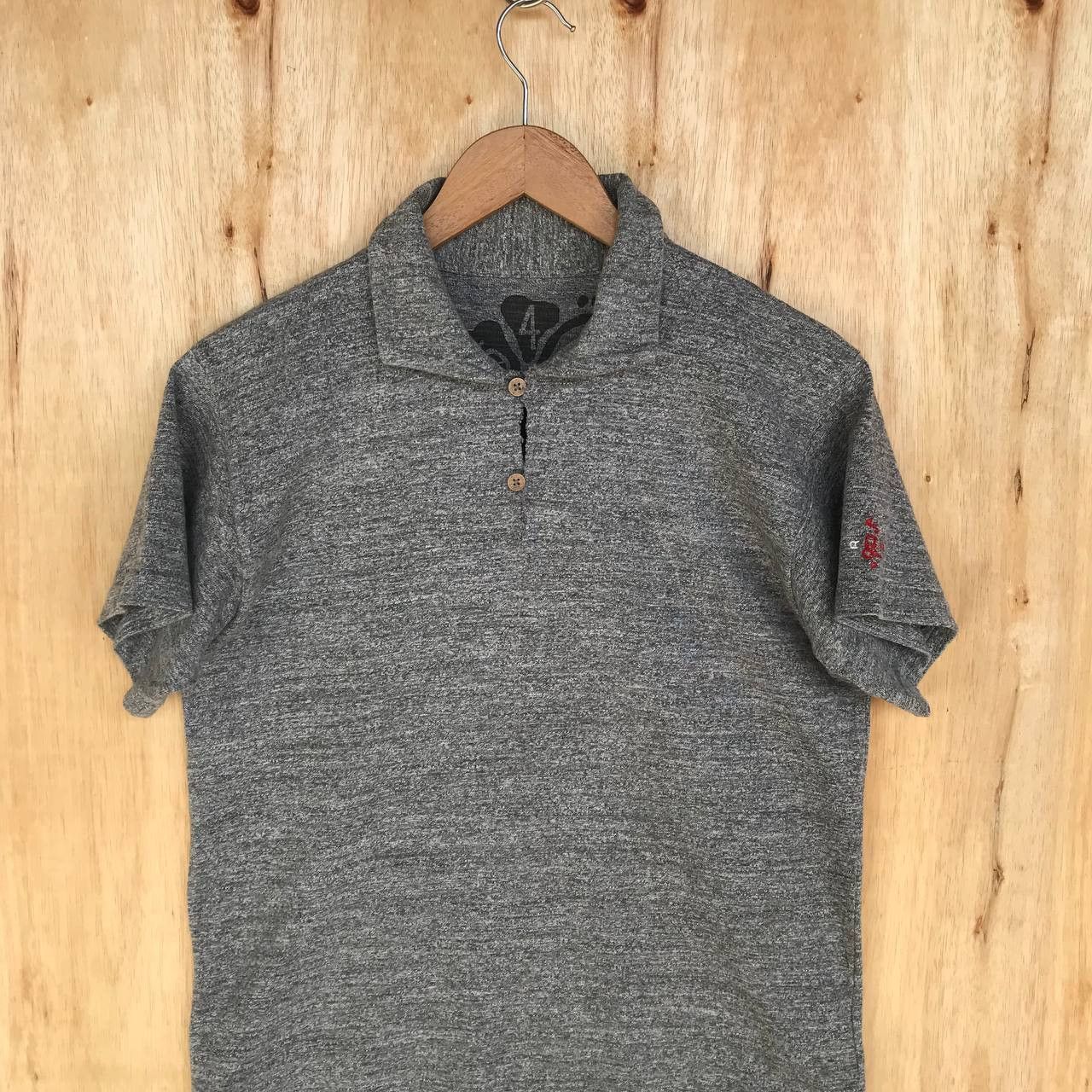 4RPM Japan sunflower polo grey embroidered logo size 2
