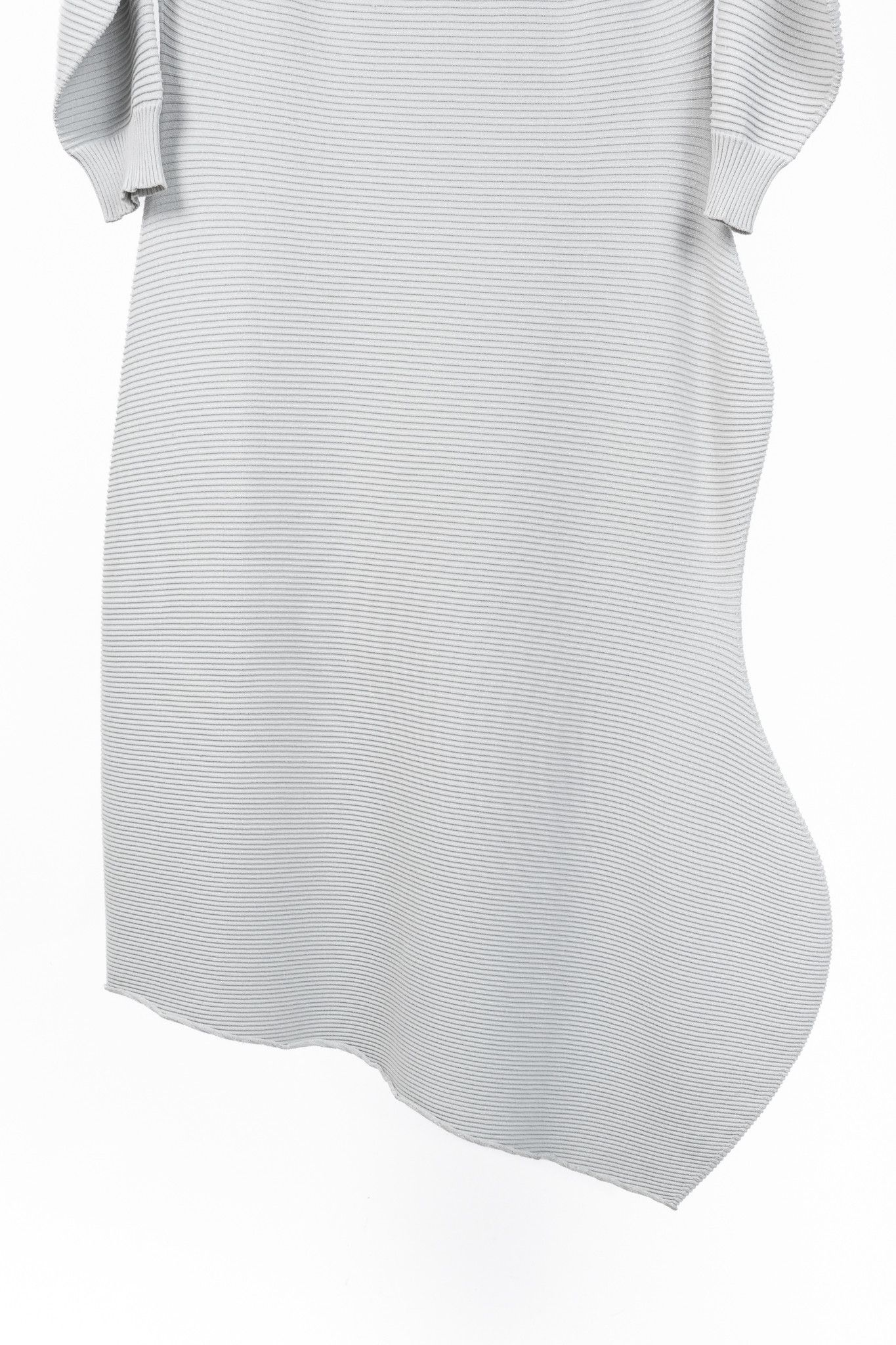 Issey Miyake Issey Miyake SS/23 Concretion Light Grey Ribbed Midi Dress Size M / US 6-8 / IT 42-44 - 6 Thumbnail