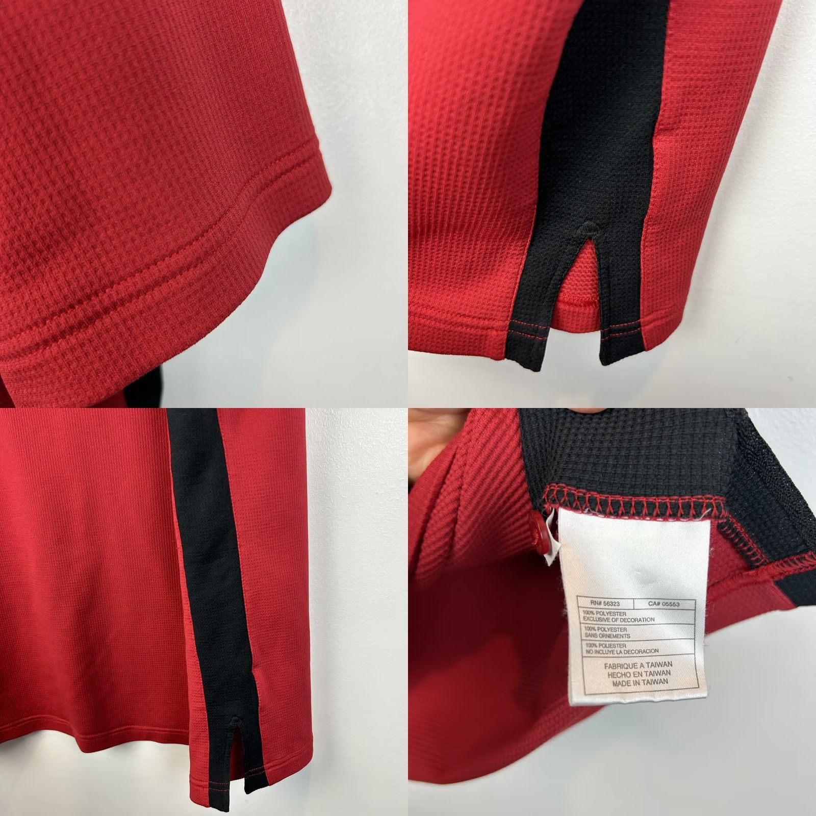 Nike Nike Polo Mens XL Red Black Golf Training Polyester Swoosh Casual Preppy Shirt Size US XL / EU 56 / 4 - 8 Thumbnail