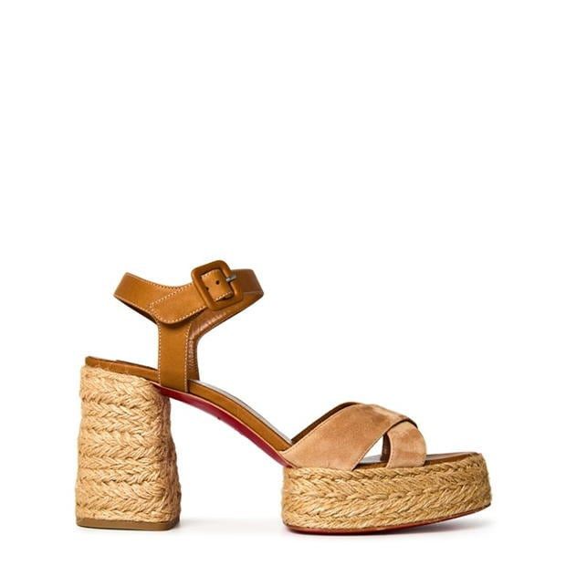 Christian Louboutin Calakala 85mm Wedges Size US 10 / IT 40 - 1 Thumbnail