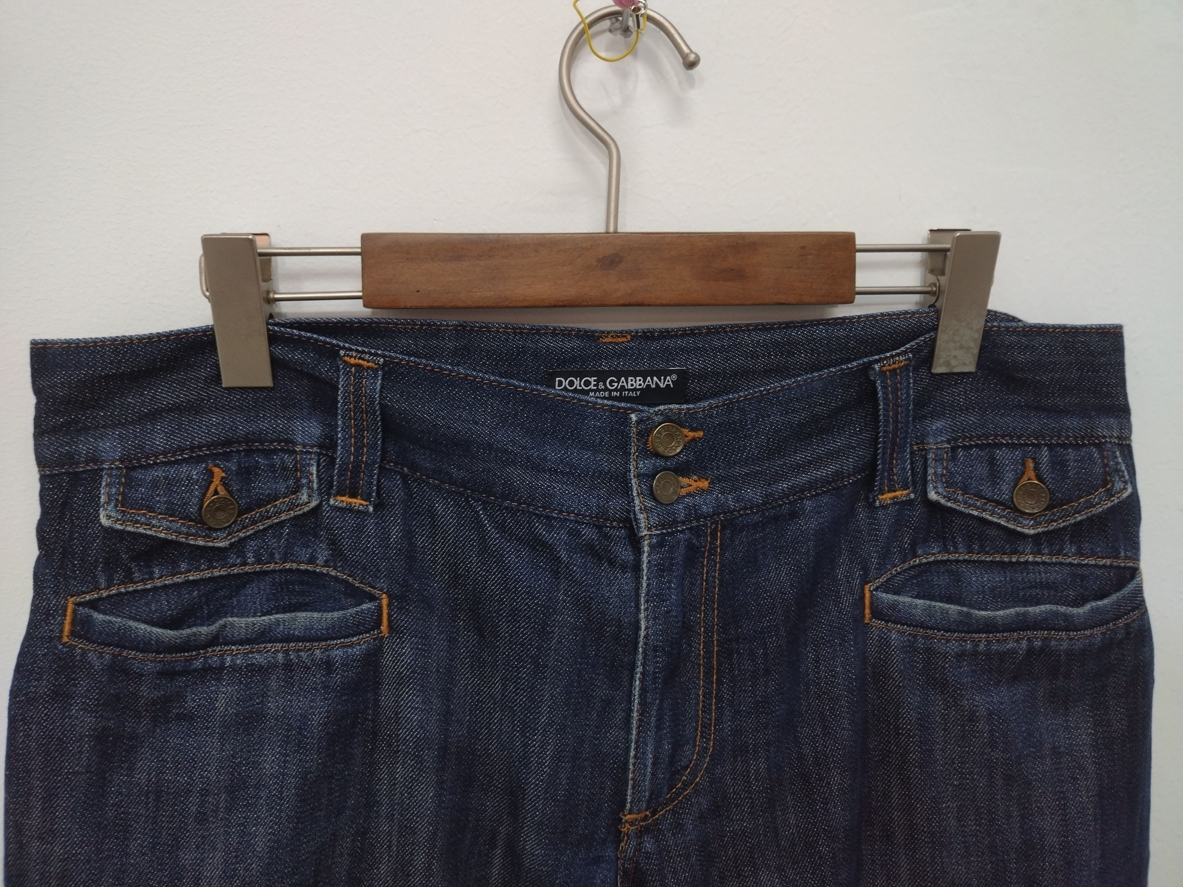Dolce & Gabbana Iconic D&G Denim Men's Collection loose straight Size US 35 - 5 Thumbnail