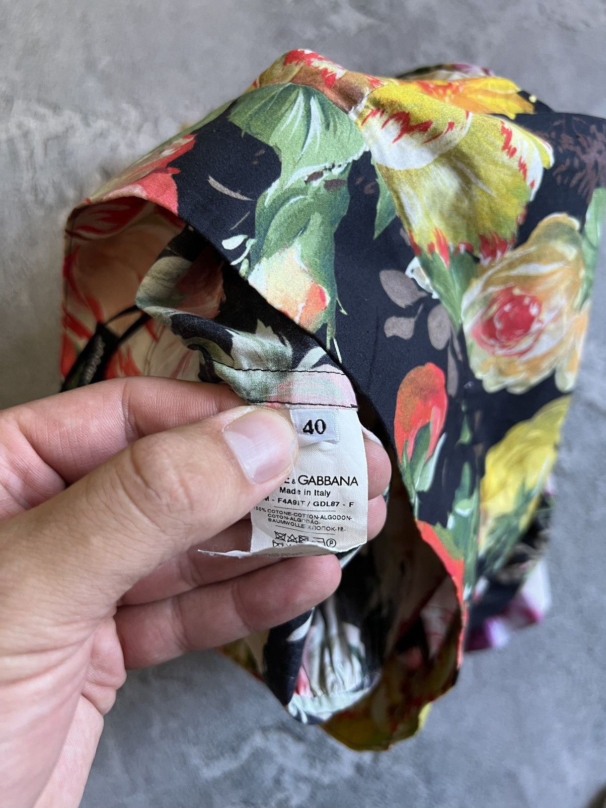Dolce & Gabbana Dolce & Gabbana Floral Print Poplin Tiered Short Skirt Sz 40 Size 27" / US 4 / IT 40 - 10 Thumbnail