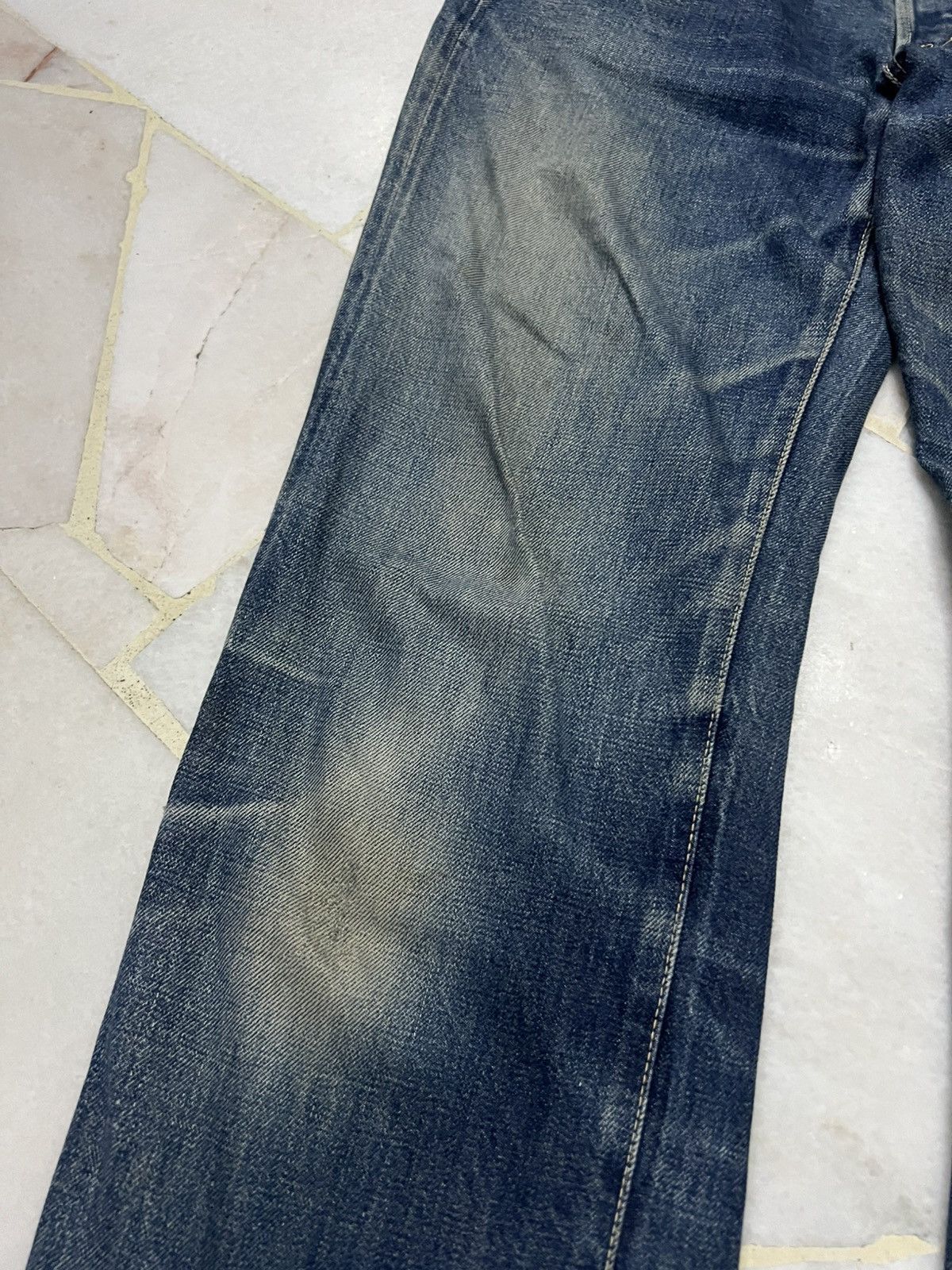 If Six Was Nine × Japanese Brand × Spellbound 💥90’s💥Vintage Spellbound Distress Selvedge Mud Wash Jeans Size US 31 - 6 Thumbnail