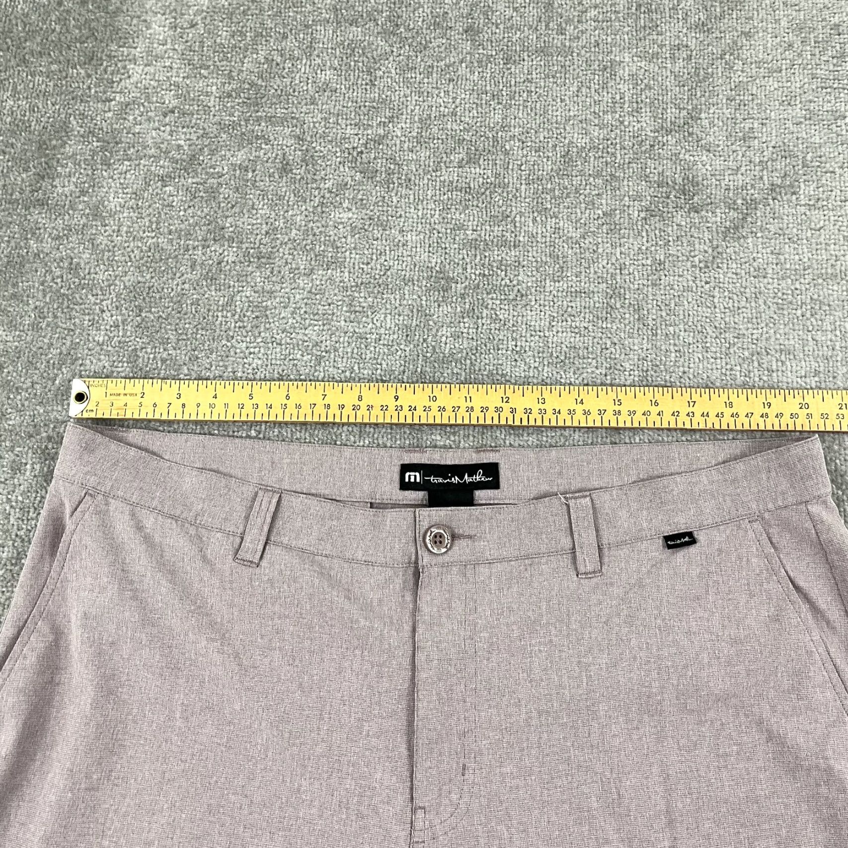 TravisMathew Travis Mathew Shorts Mens 40 10" Heather Purple Golf Performance Travel Casual Size US 40 / EU 56 - 5 Thumbnail