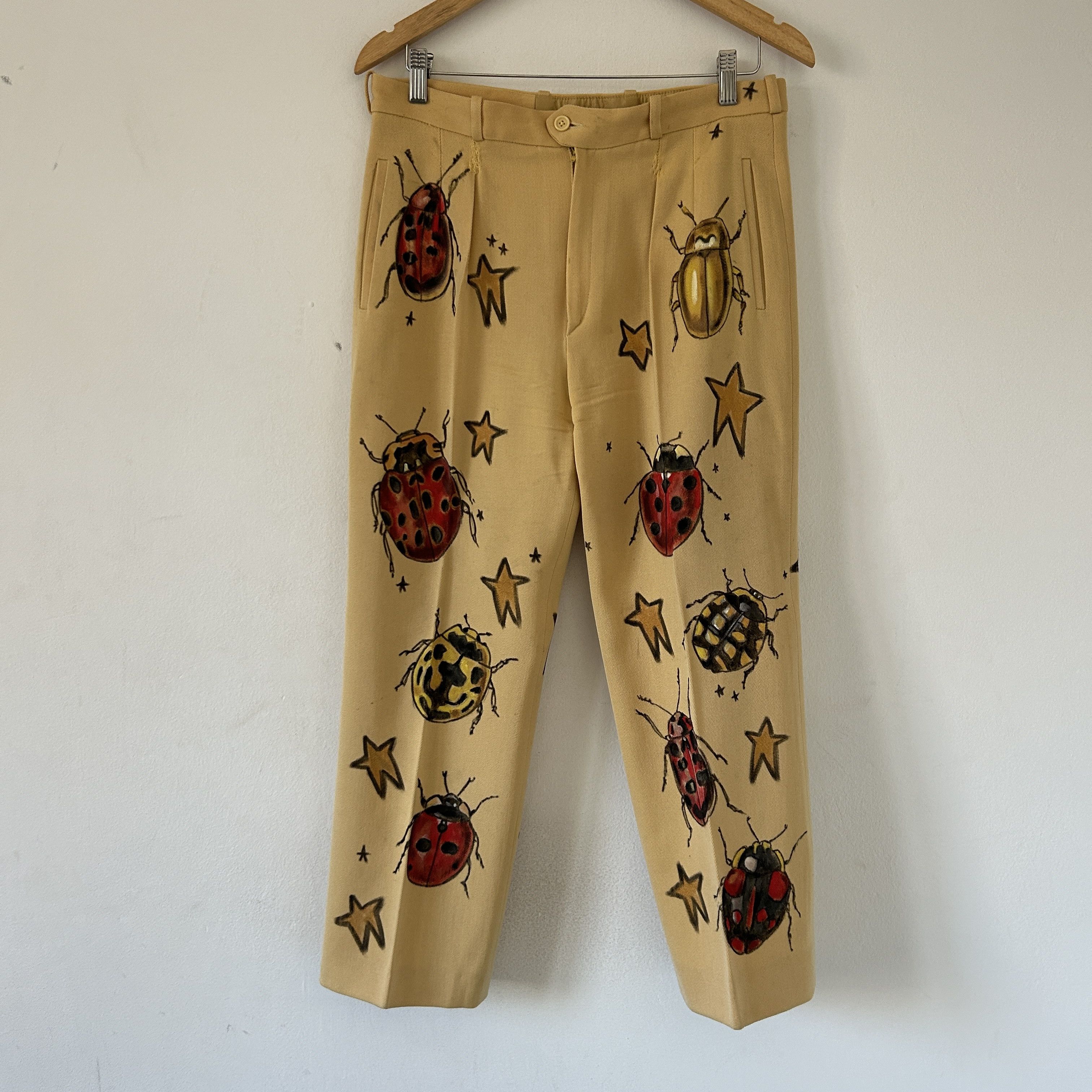Vintage Bugs Custom Made Wool Pants Size 30" / US 8 / IT 44 - 7 Thumbnail
