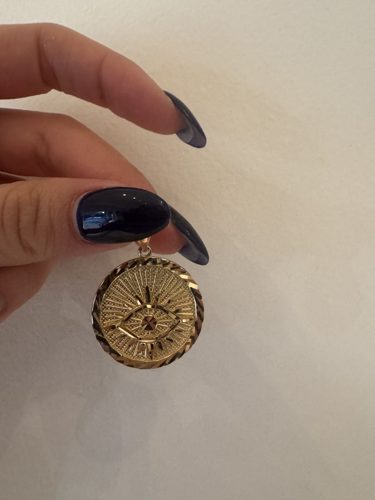 Other 14k gold evil eye circle pendant Size ONE SIZE - 2 Thumbnail