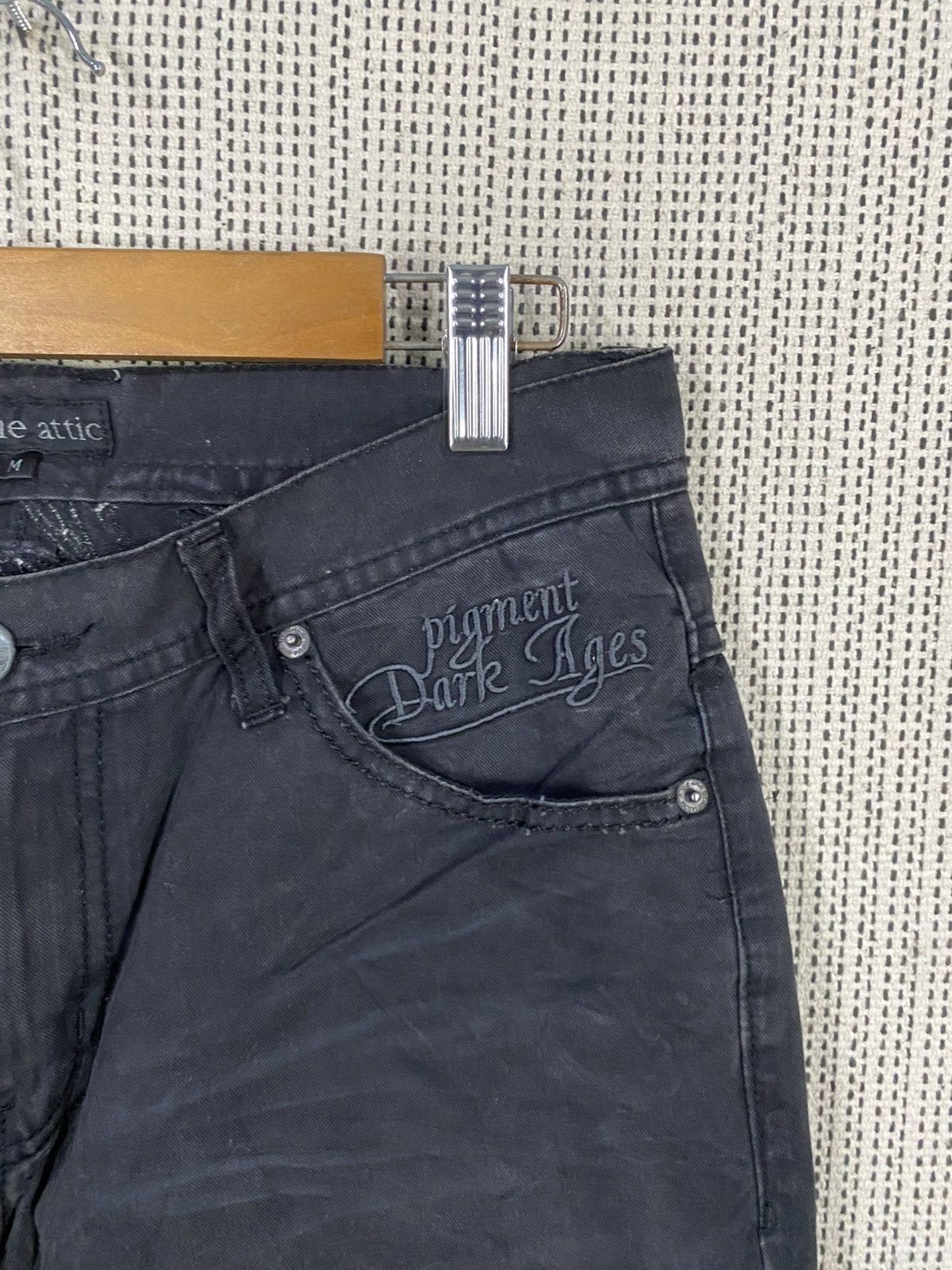 In The Attic In the attic gothic punk emboidery black denim Size US 30 / EU 46 - 5 Thumbnail