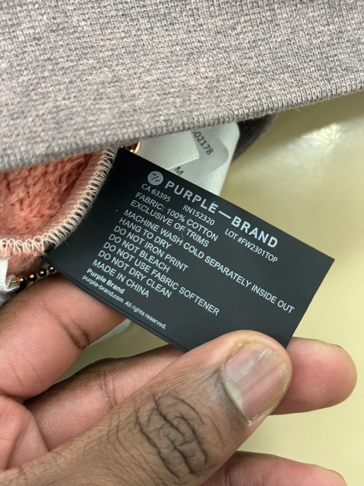 PURPLE BRAND FULL ZIP HOODIE Sweatshirts Hoodies