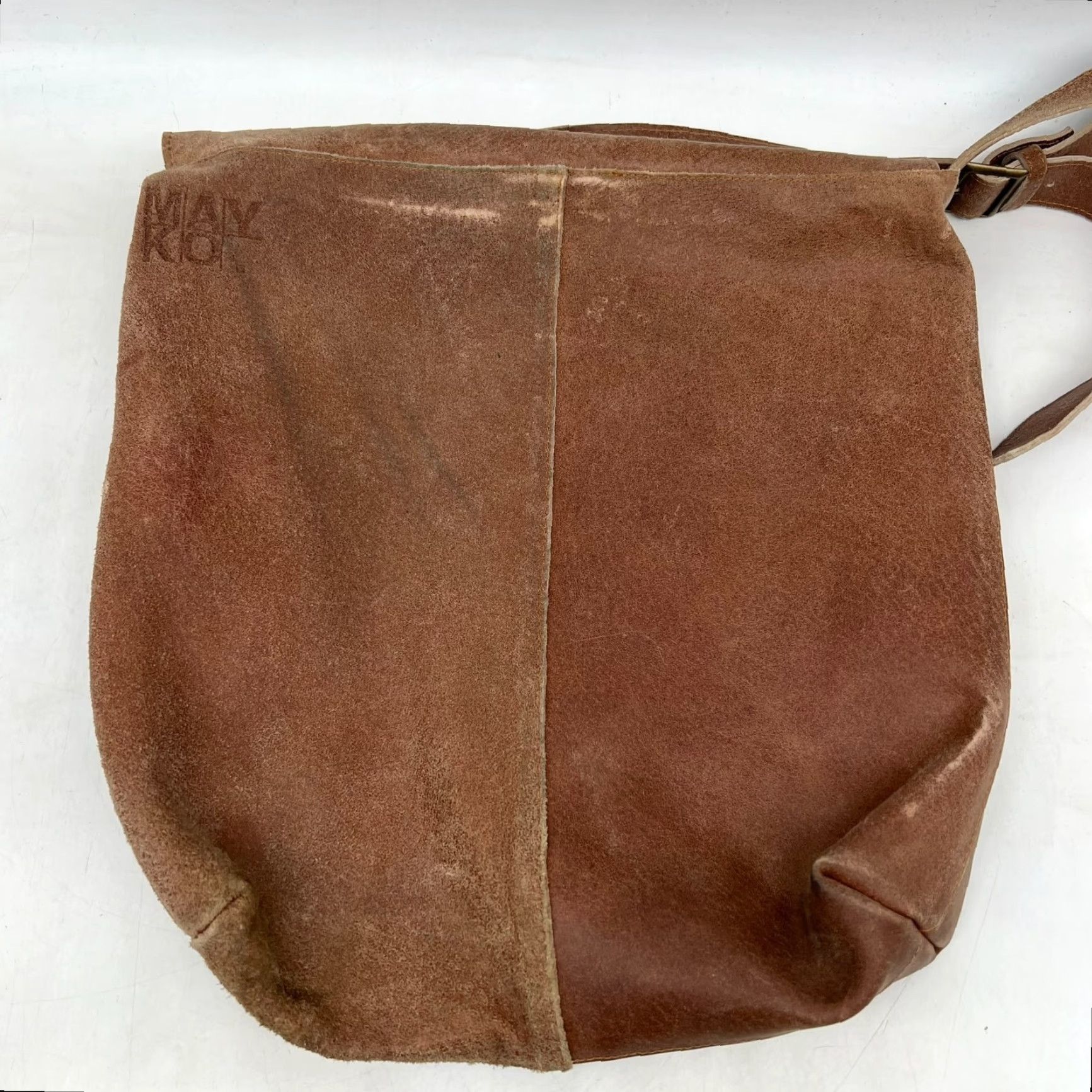 Vintage VINTAGE MAY-KO Leather Crossbody Bag Unisex Adults Medium Brown 14x14 Bohemian Designer Travel Casual Size ONE SIZE - 7 Thumbnail