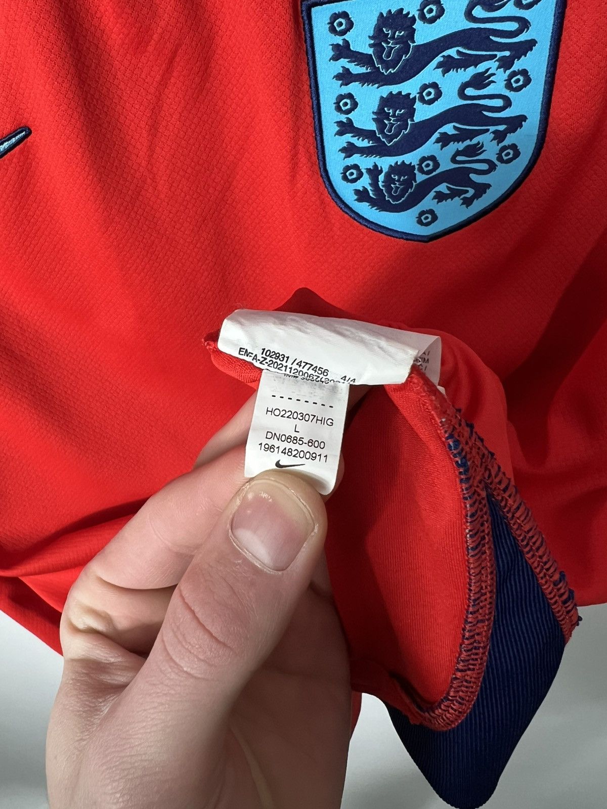 Nike Nike ENGLAND 2022 2023 AWAY FOOTBALL SOCCER Shirt DN0685-600 Size US L / EU 52-54 / 3 - 8 Thumbnail