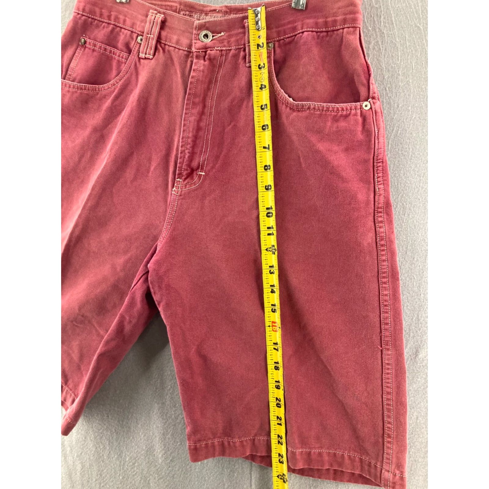 Vintage VINTAGE Union Bay Bermuda Shorts Mens 32 Red Regular Inseam 10in Belt Loops 5-Pocket Men's Casual Summer 90s Style Size US 32 / EU 48 - 3 Thumbnail