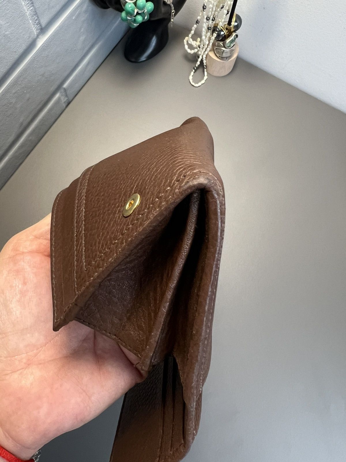 Car Shoe Car Shoe By Prada Leather Wallet Brown Size ONE SIZE - 10 Thumbnail