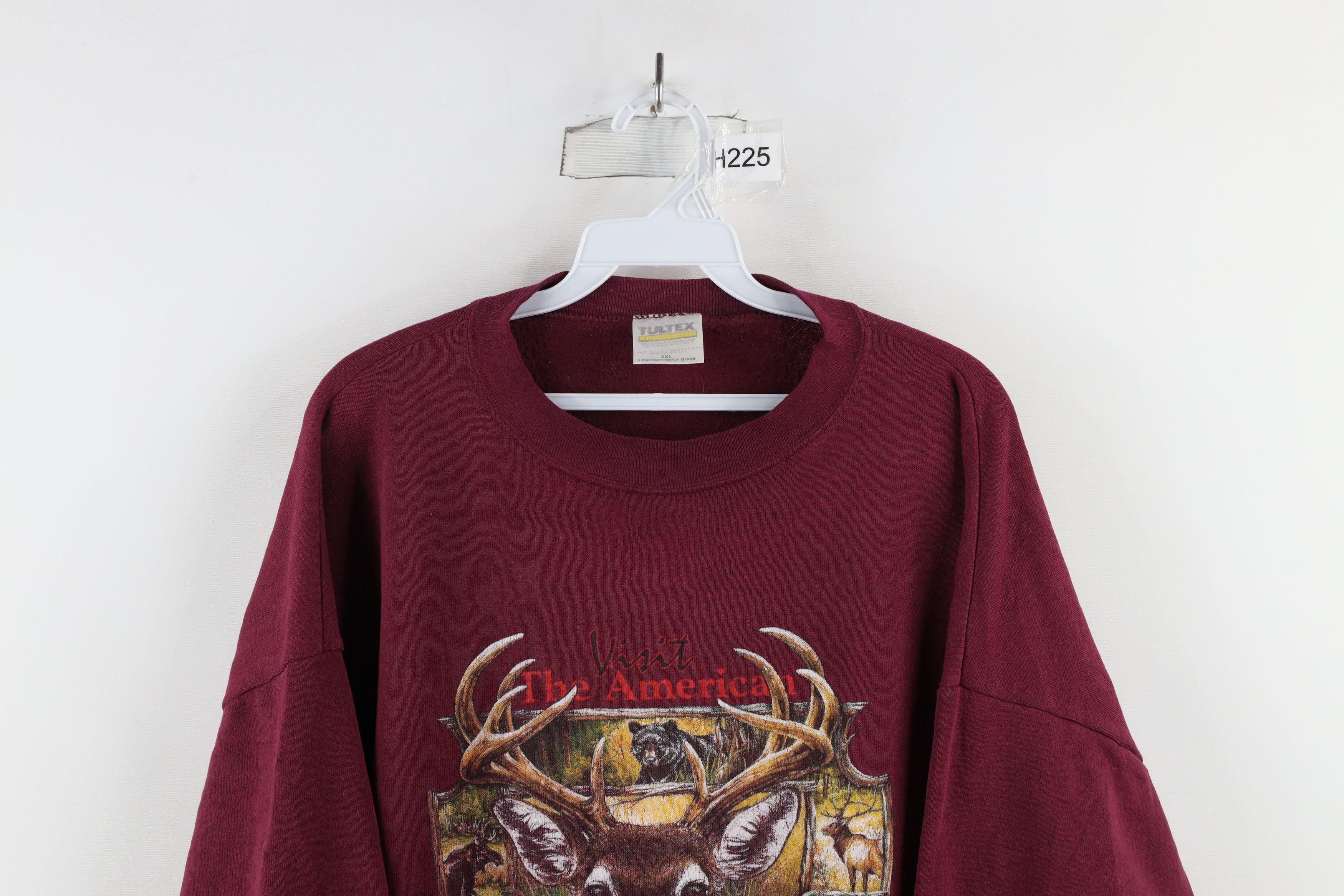Vintage Vintage 90s Streetwear Outdoors Deer Buck Sweatshirt USA Size US XXL / EU 58 / 5 - 2 Thumbnail