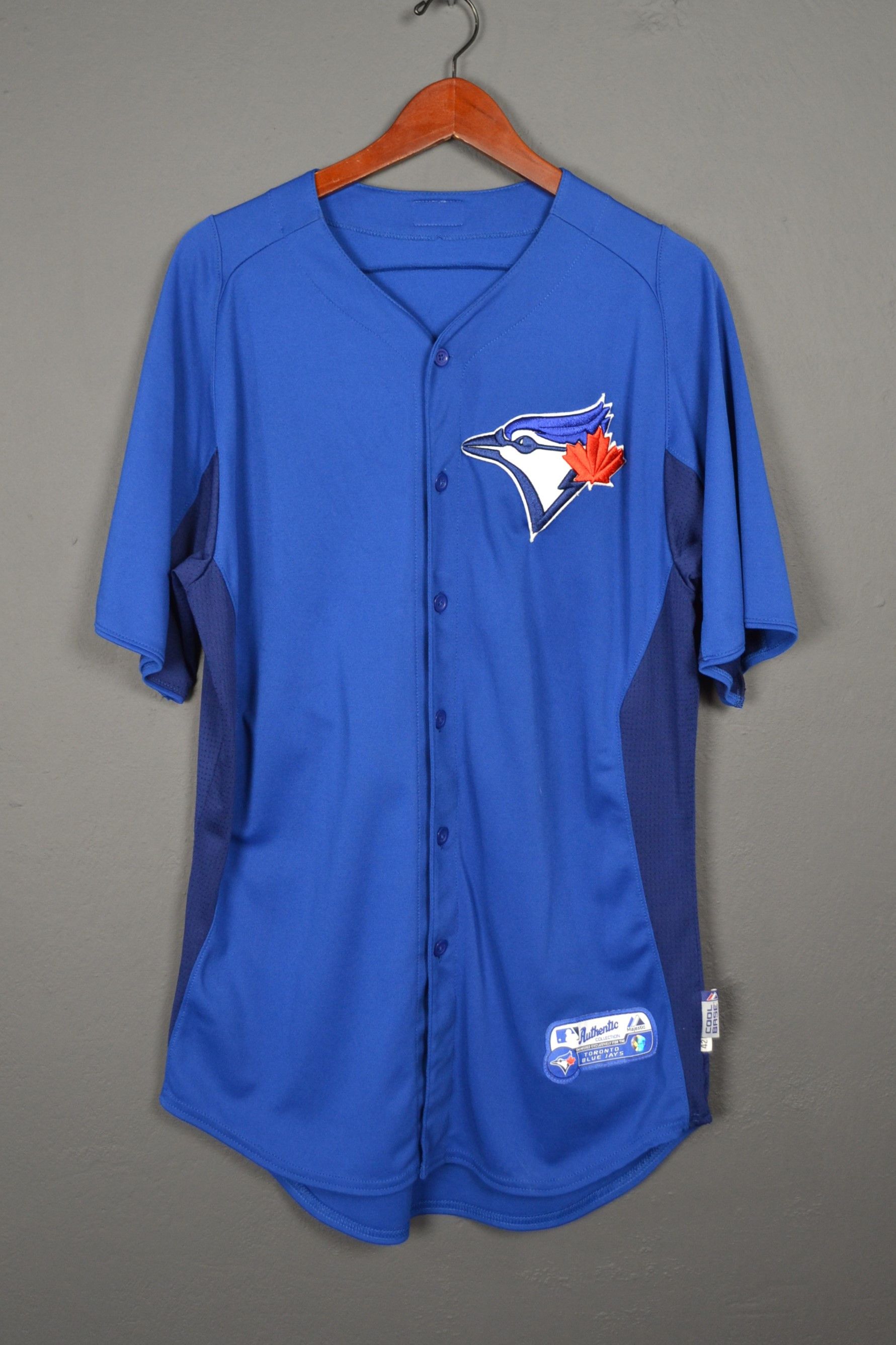 Majestic Toronto Blue Jays Batting Practice MLB Official Jersey 42 Size US L / EU 52-54 / 3 - 1 Thumbnail