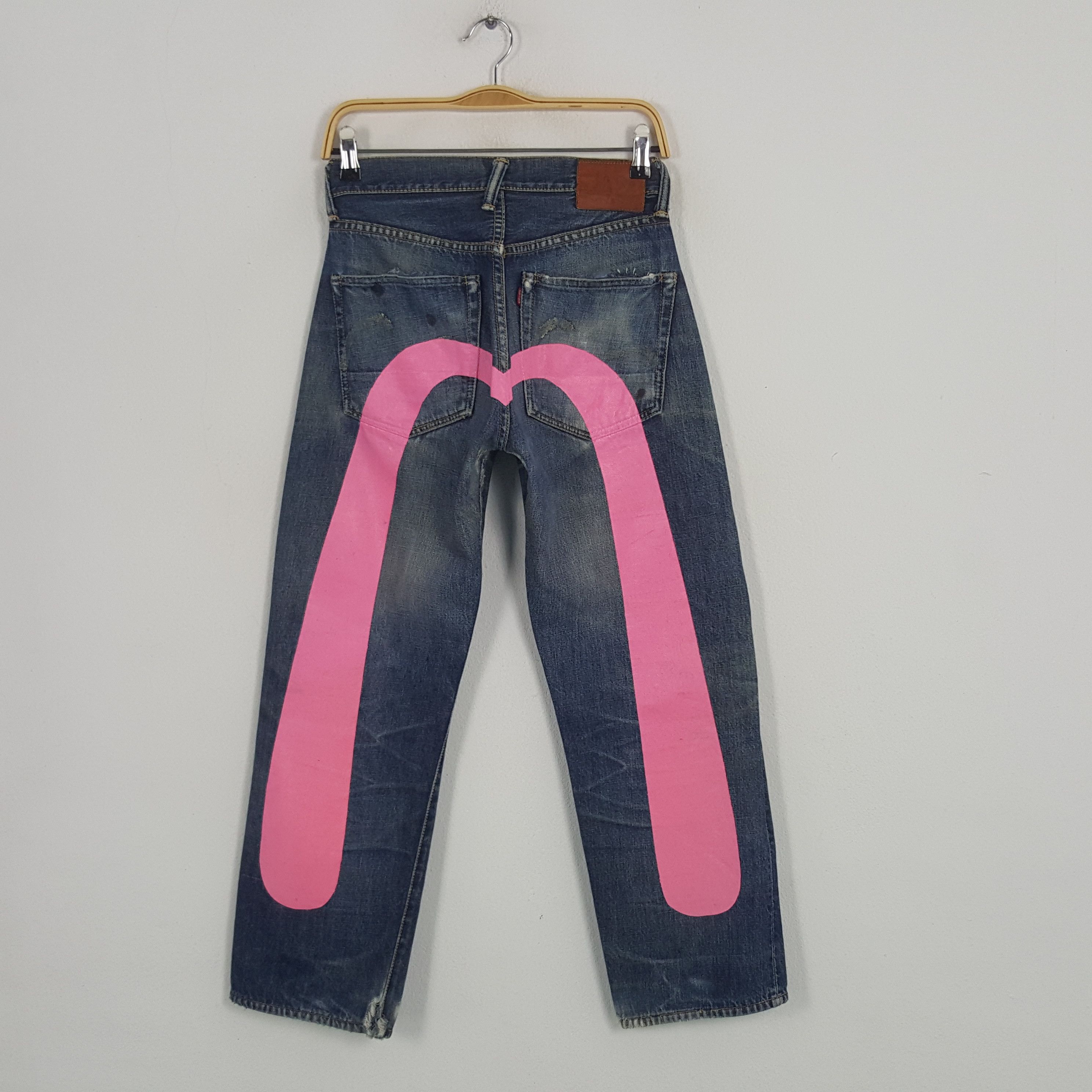 Evisu × Japanese Brand × Vintage Vintage Evisu Japanese Brand Daicock Custom Art Denim Jeans Size US 26 / EU 42 - 1 Thumbnail