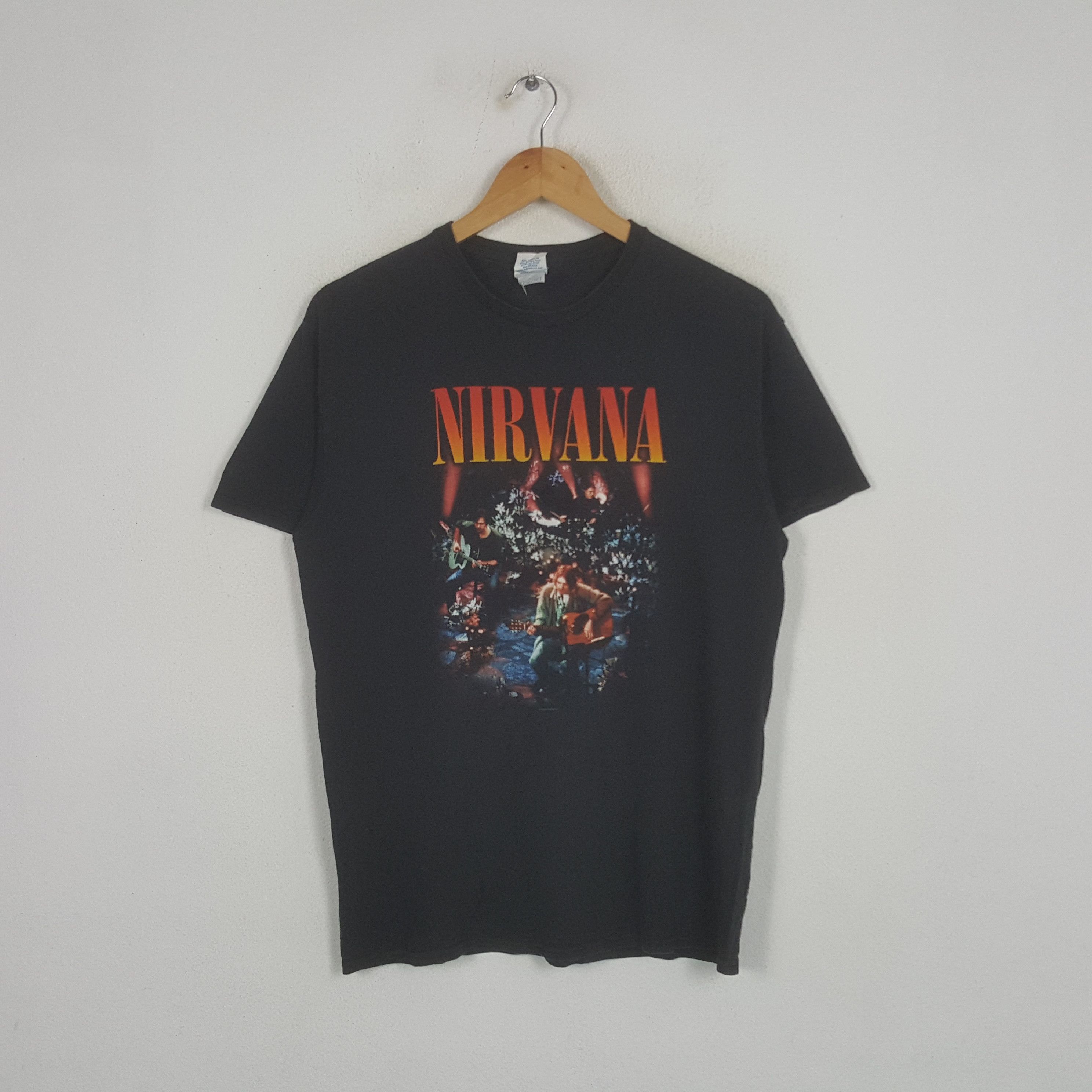 Band Tees × Nirvana × Vintage Vintage Nirvana American Grunge Band Tour Tshirt Size US M / EU 48-50 / 2 - 1 Thumbnail