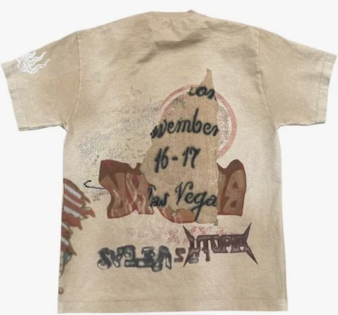 Travis Scott Bazaar Souvenir Tee Brown in Beige, Men's (Size M) — image 2 of 5