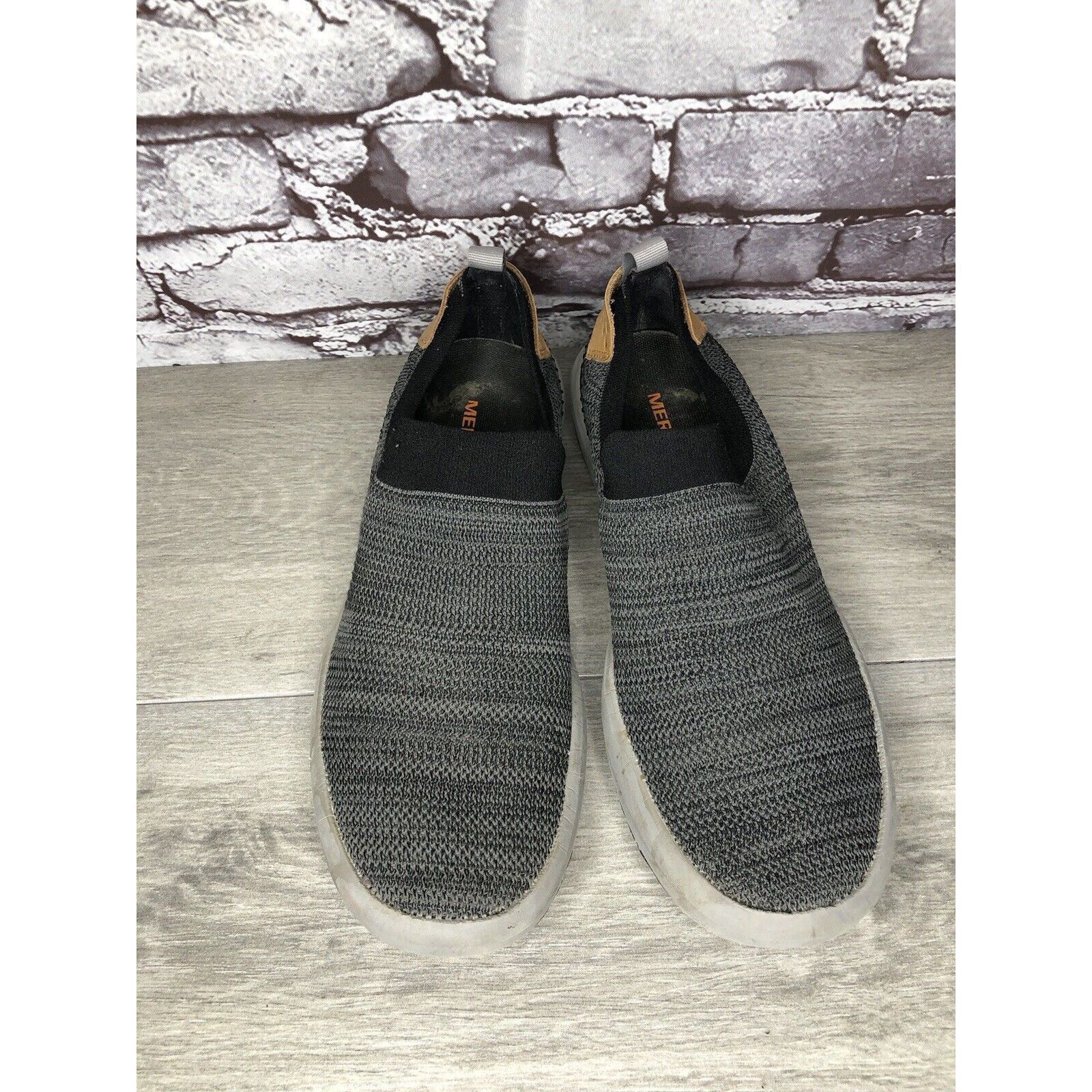 Merrell Merrell Gridway Moccasin Boulder Gray Knit Vibram Shoes Men’ Size US 9 / EU 42 - 10 Thumbnail