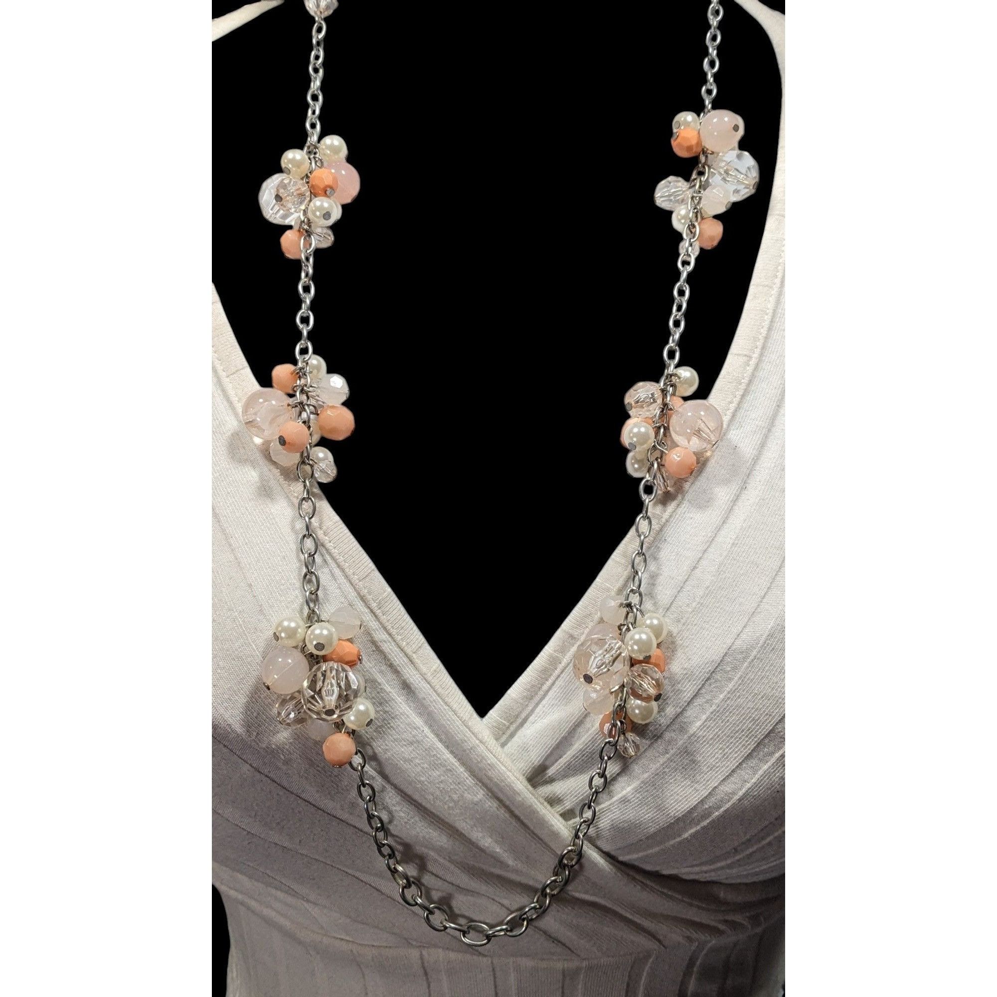 Other Coquette Spring Themed Beaded Cluster Station Necklace Size ONE SIZE - 5 Thumbnail