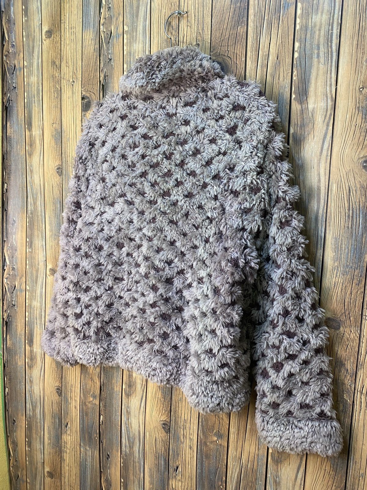 Homespun Knitwear Paula Lishman Knitted Fur Jacket - Handmade in Canada - mink Size M / US 6-8 / IT 42-44 - 5 Thumbnail