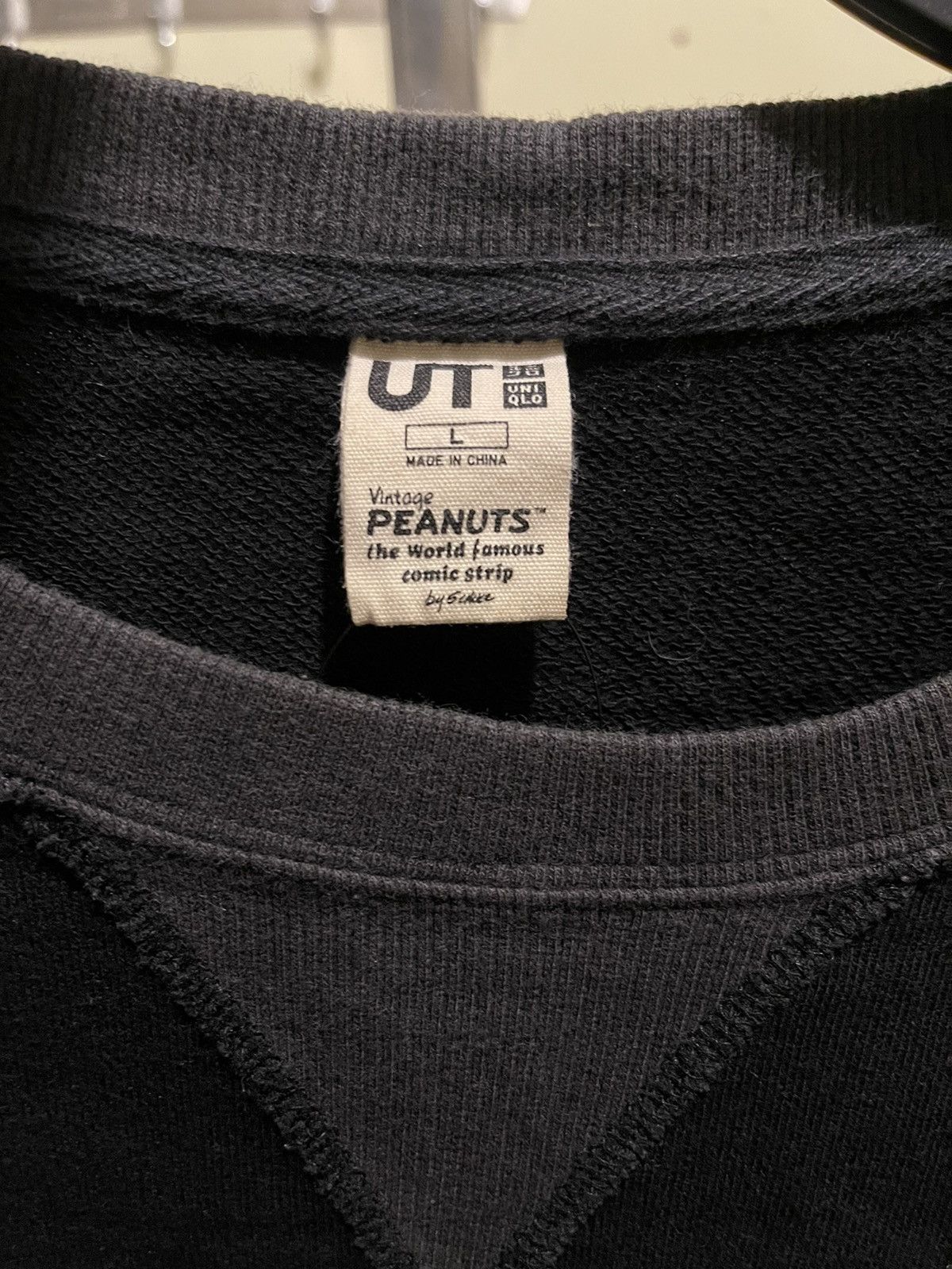 Peanuts × Uniqlo × Vintage Uniqlo x Peanuts Charlie Brown Sweatshirt - Black Size US L / EU 52-54 / 3 - 3 Thumbnail