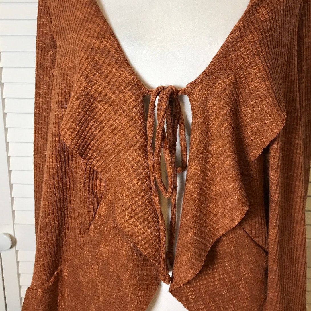 Towncraft Ragdoll Brown V-neck Long Sleeve Cardigan Sweater XL Size XL / US 12-14 / IT 48-50 - 5 Thumbnail